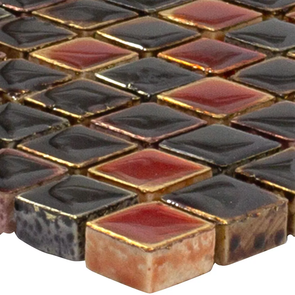 Natursten Mosaik Firestone Röd Mix Natursten Mosaik Firestone Röd Mix