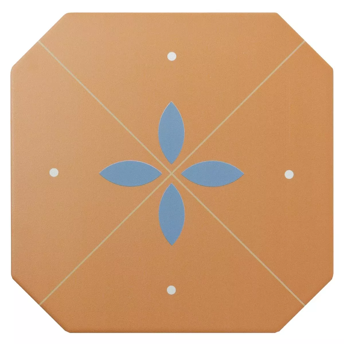 Stengods Plattor Genexia Decor Ockra Oktogon 20x20cm Stengods Plattor Genexia Decor Ockra Oktogon 20x20cm