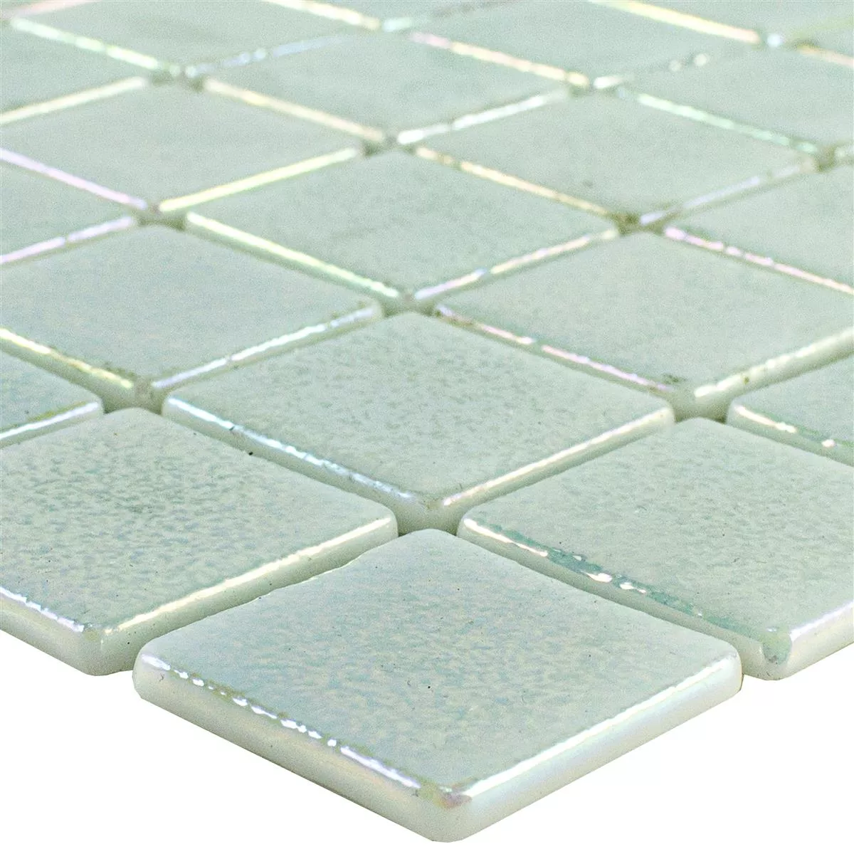 Glas Simbassäng Mosaik McNeal Vit 38 Glas Simbassäng Mosaik McNeal Vit 38
