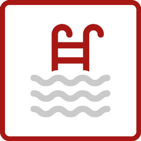 Dauernassbereich In und um Schwimmbäder, wo die Fliesen kontinuierlicher Feuchtigkeit ausgesetzt sind, bieten sie die notwendige Beständigkeit.