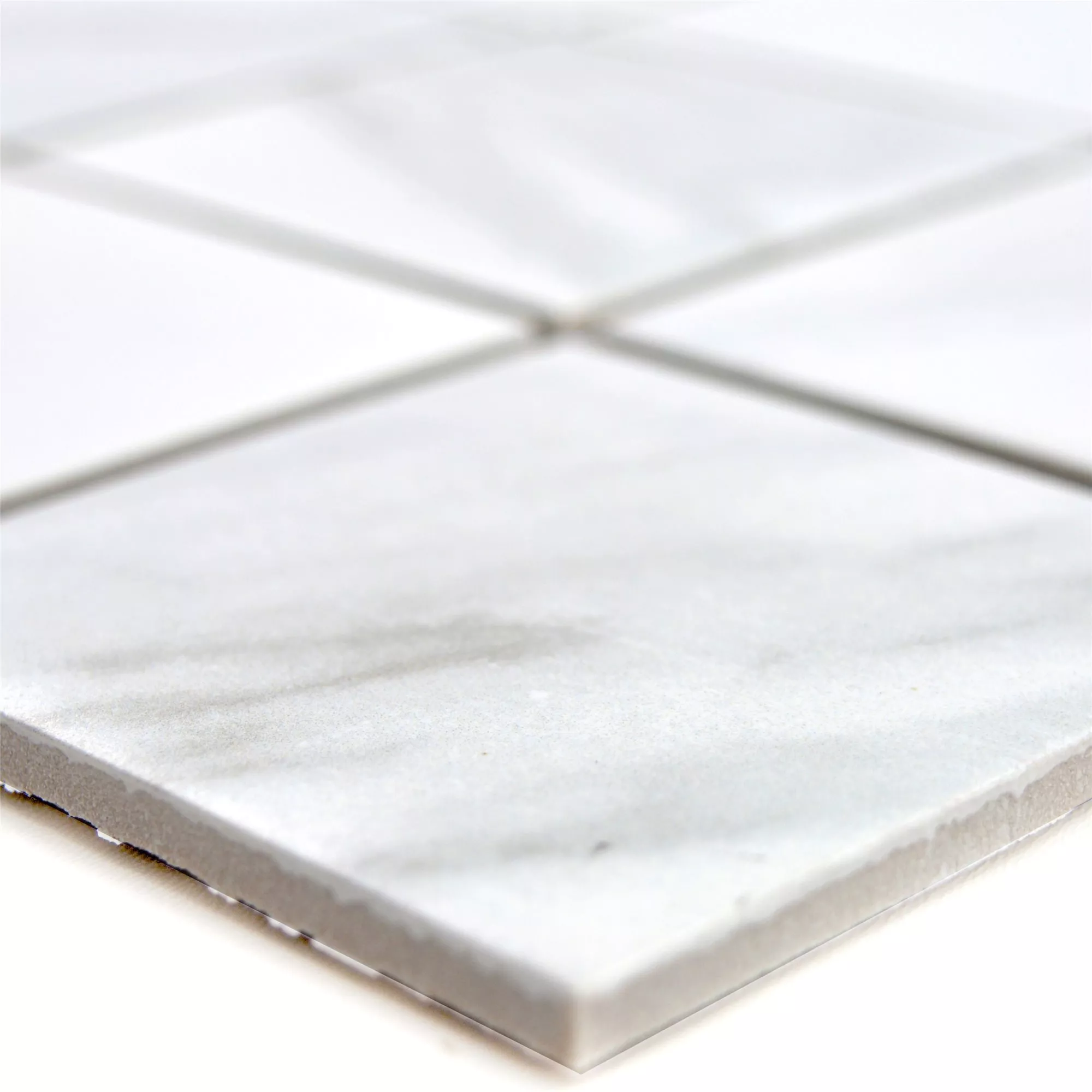 Keramik Mosaikfliesen Zyrus Carrara Quadrat 73
