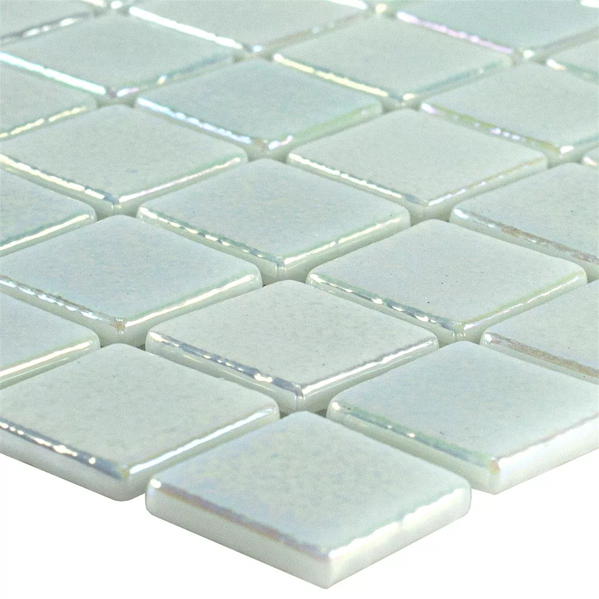 Glas Simbassäng Mosaik McNeal Vit 25 Glas Simbassäng Mosaik McNeal Vit 25