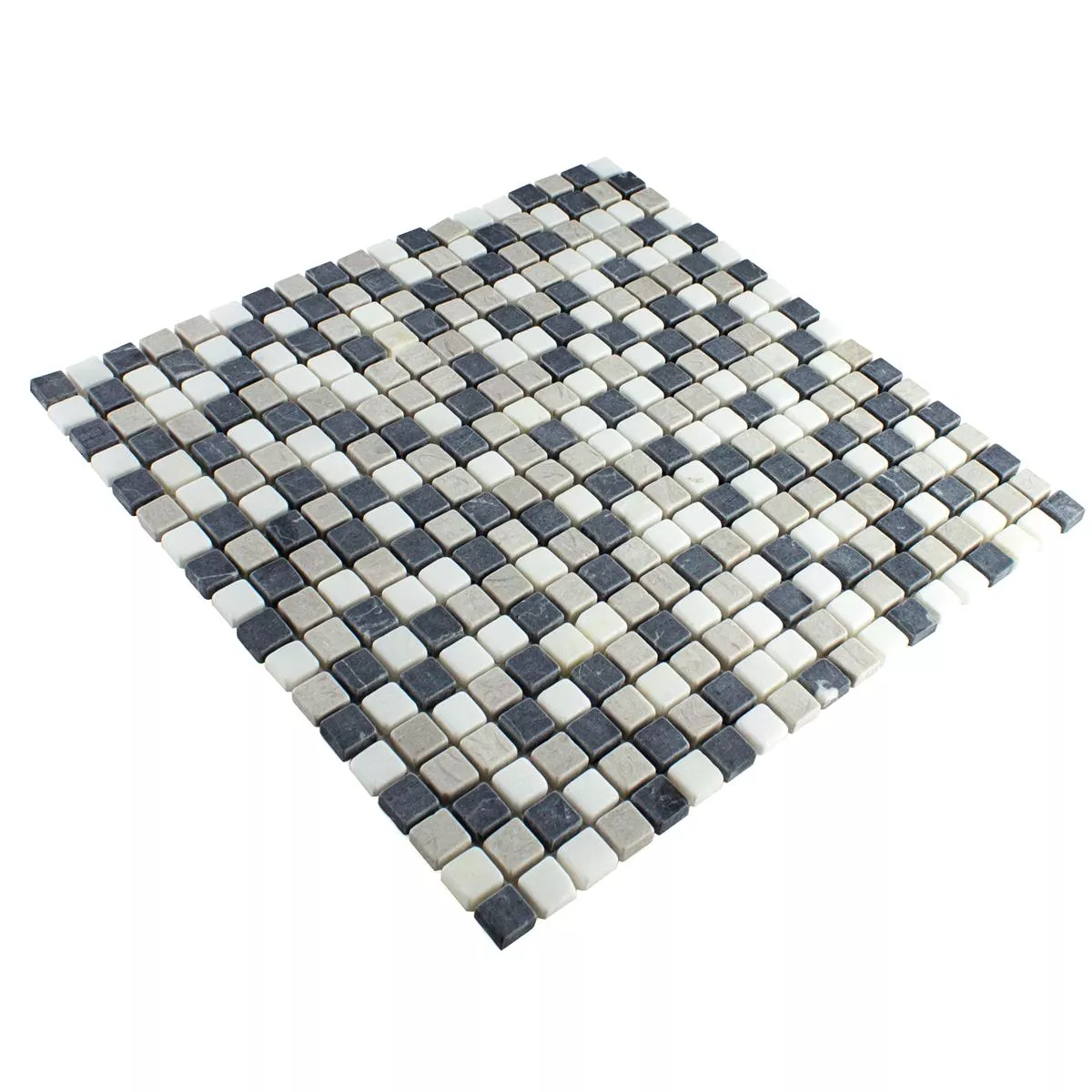 Marmor Mosaik Erdemol Beige Grau Schwarz