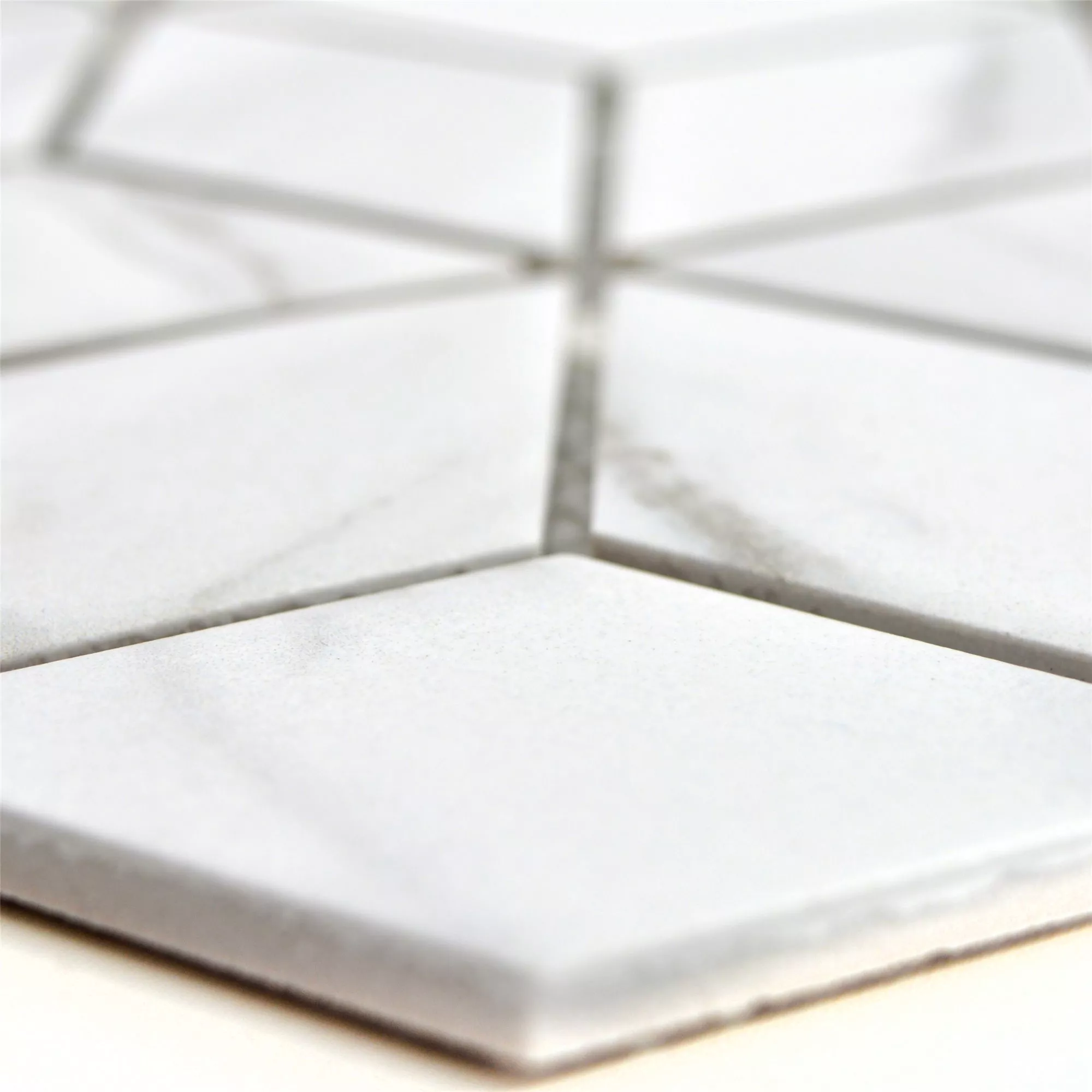 Keramik Mosaikfliesen Zyrus Carrara Würfel