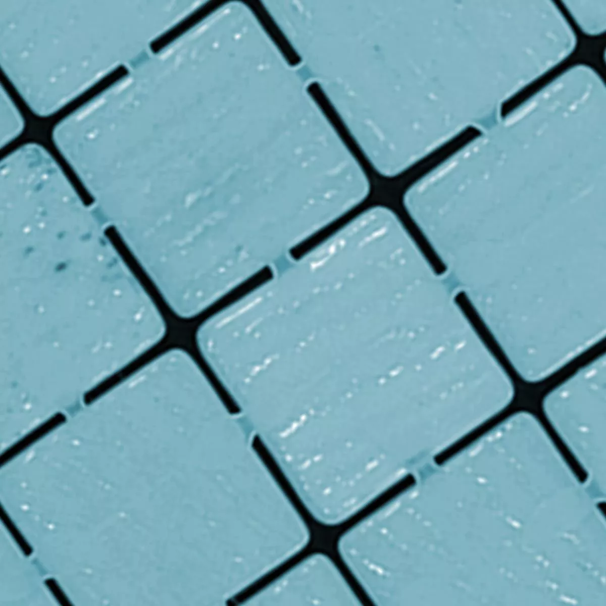 Glas Schwimmbad Pool Mosaik Venetia Hellblau