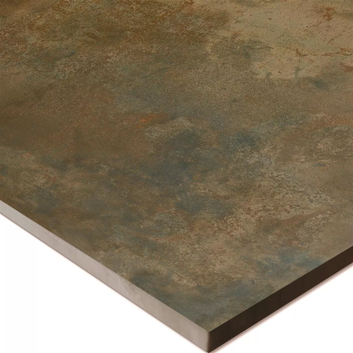 Muster Bodenfliese Illusion Metalloptik Lappato Kupfer 120x120cm