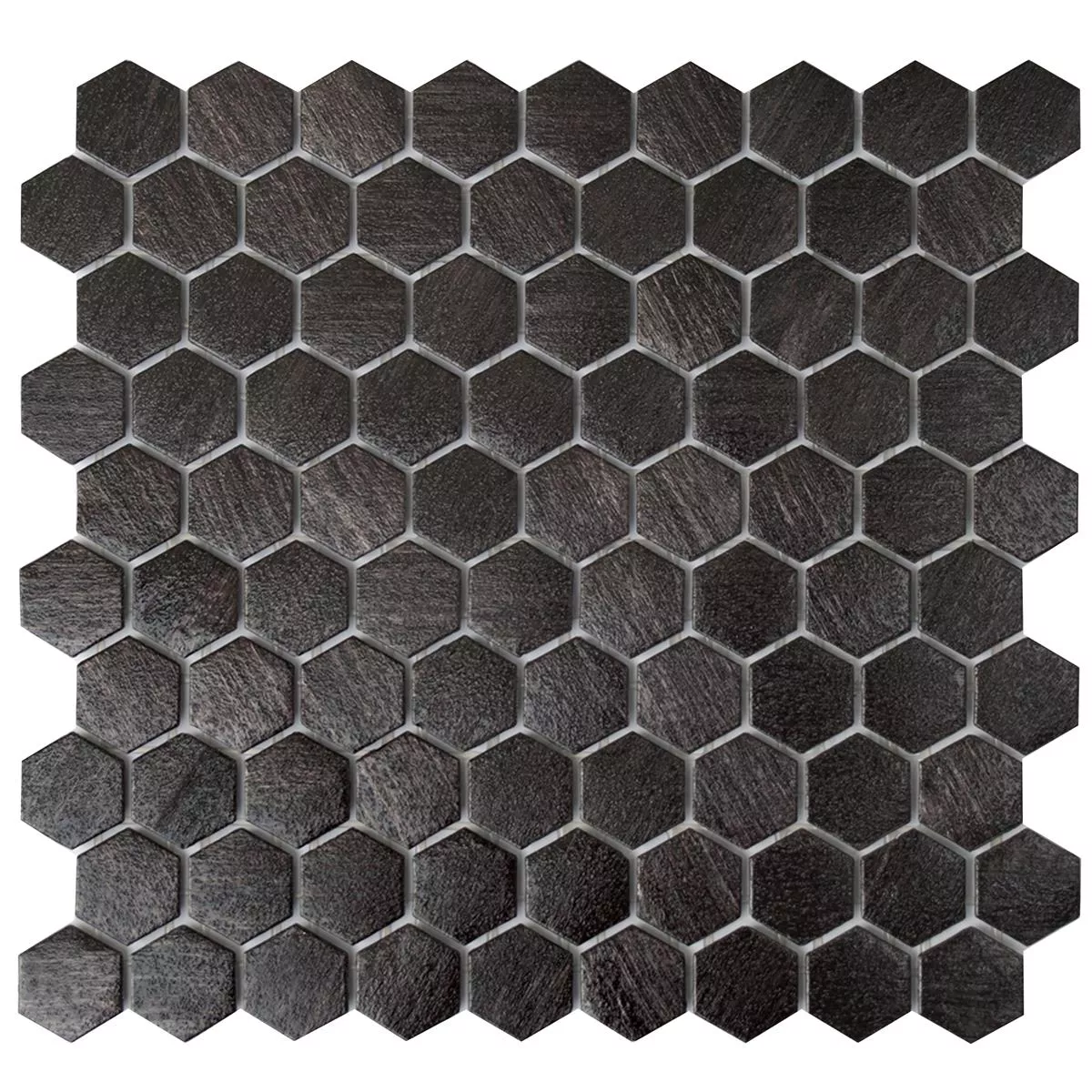 Glasmosaik Plattor Trend-Vi Hexagon 2104 Antracit Glasmosaik Plattor Trend-Vi Hexagon 2104 Antracit