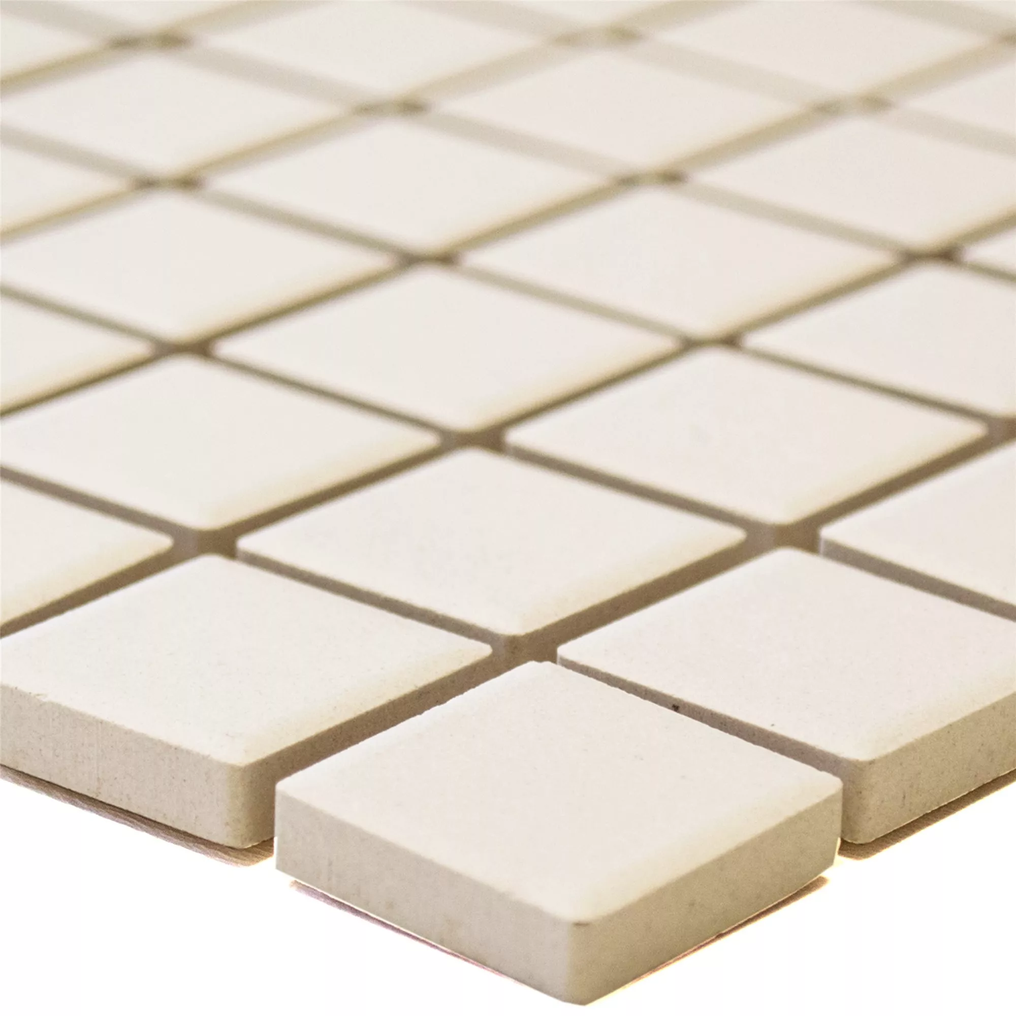 Keramikmosaik Miranda Halkfri Ljusbeige Oglaserad Q25 Keramikmosaik Miranda Halkfri Ljusbeige Oglaserad Q25