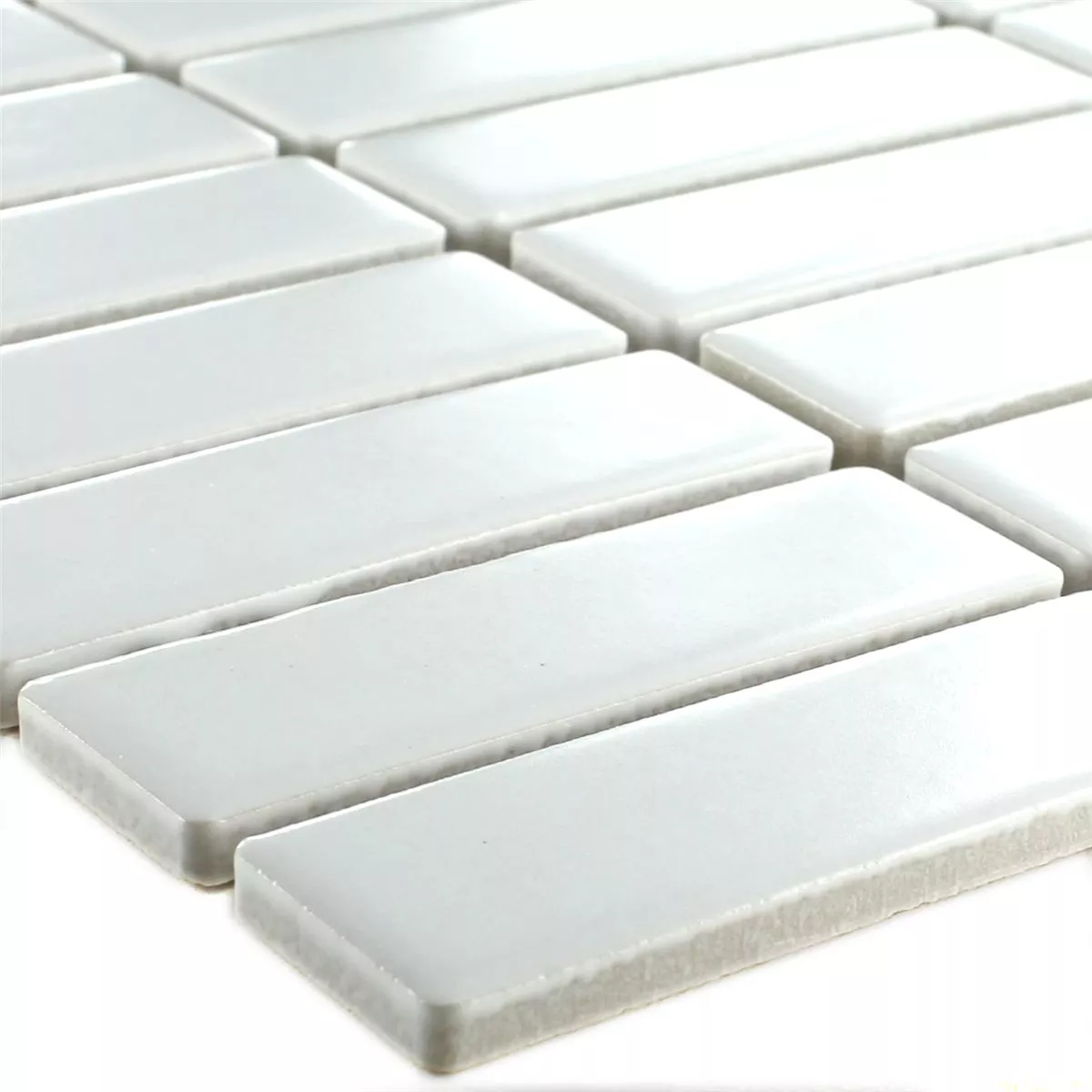 Mosaik Keramik Vit Sticka Matt Mosaik Keramik Vit Sticka Matt