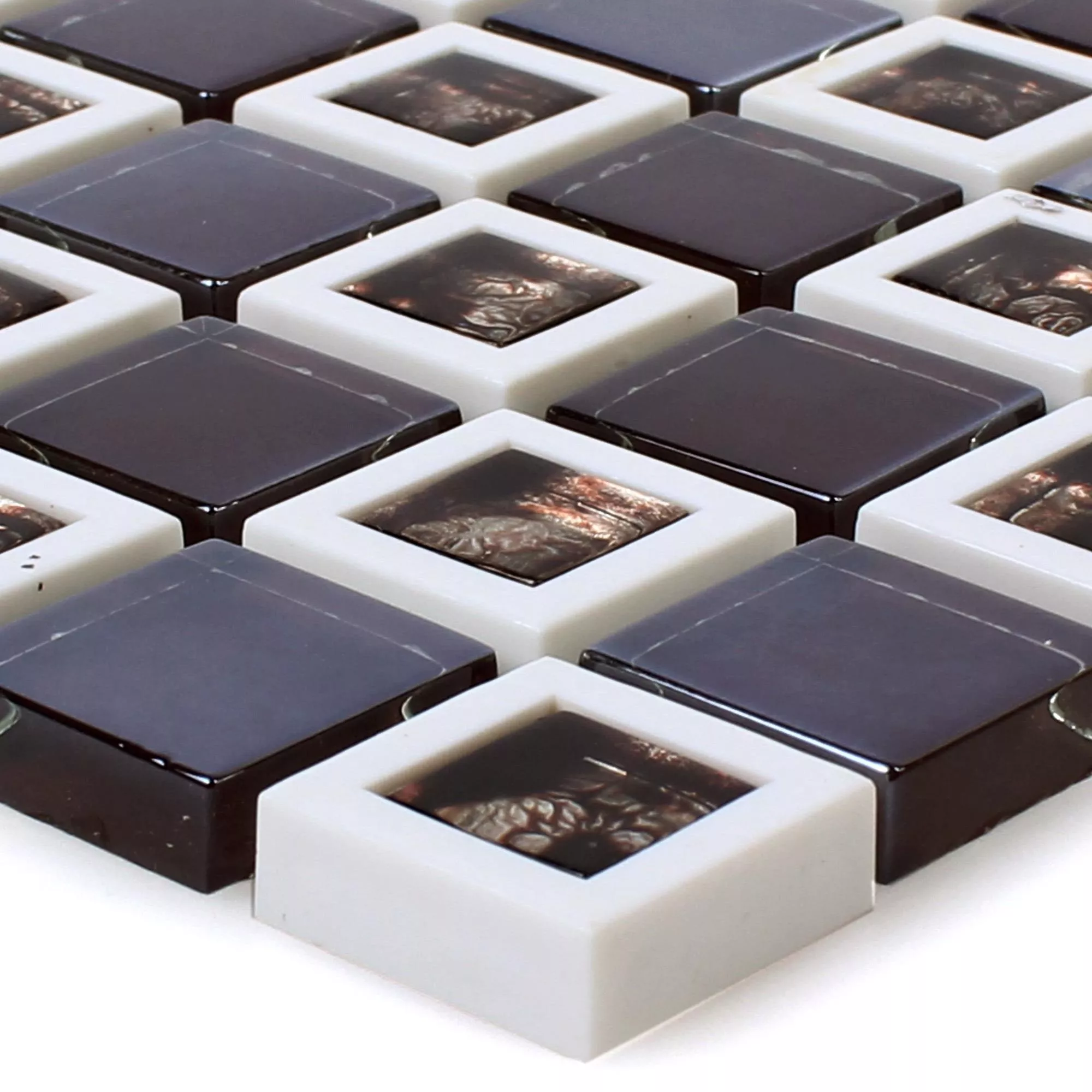 Glas Plast Mosaik Anatolia Svart Glas Plast Mosaik Anatolia Svart