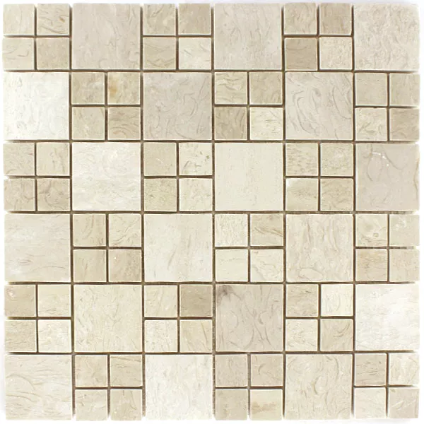 Mosaikfliesen Marmor Elegance Beige Geschliffen