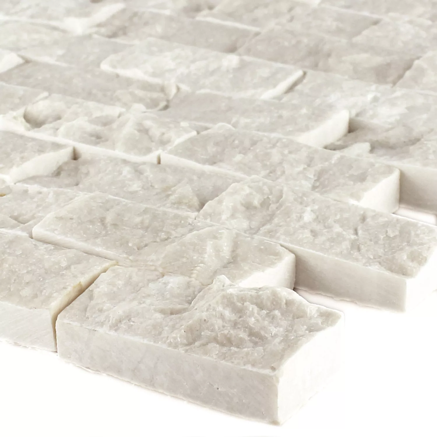 Mosaik Natursten Marmor Afyon Beige 3D Mosaik Natursten Marmor Afyon Beige 3D