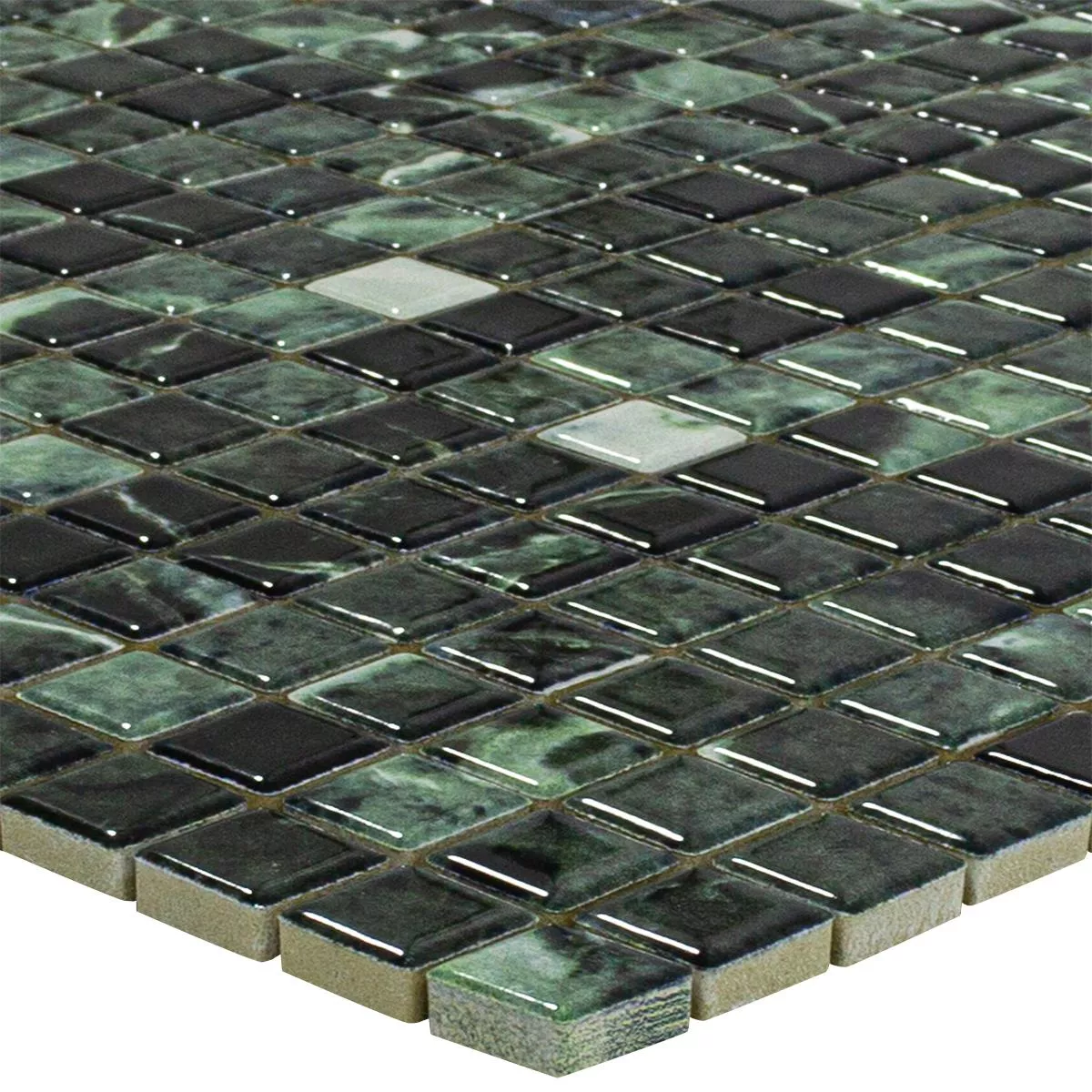 Keramikmosaik Plattor Elysium Marmor Optik Grön 12 Keramikmosaik Plattor Elysium Marmor Optik Grön 12
