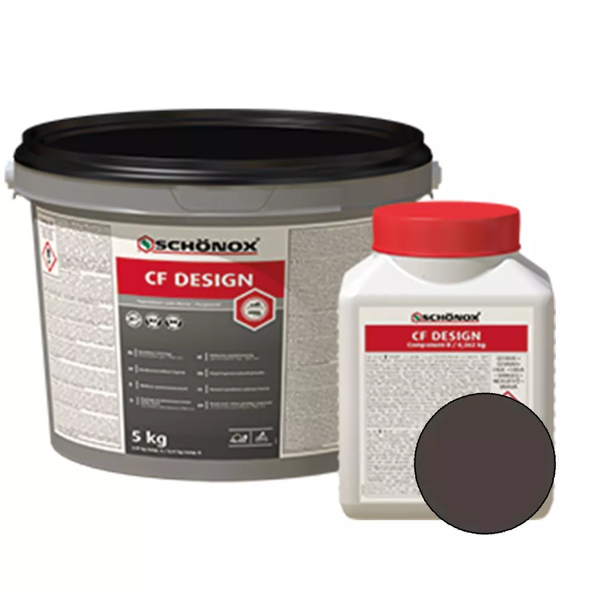 Grout Schönox CF Design Epoxiharts Colorfuge Antracit 2,5 kg Grout Schönox CF Design Epoxiharts Colorfuge Antracit 2,5 kg