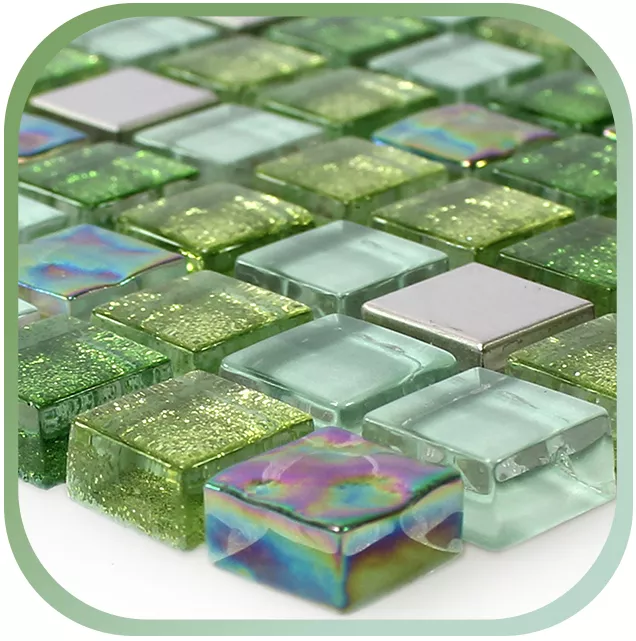 Glas Metall Mosaik Glas Metall Mosaik