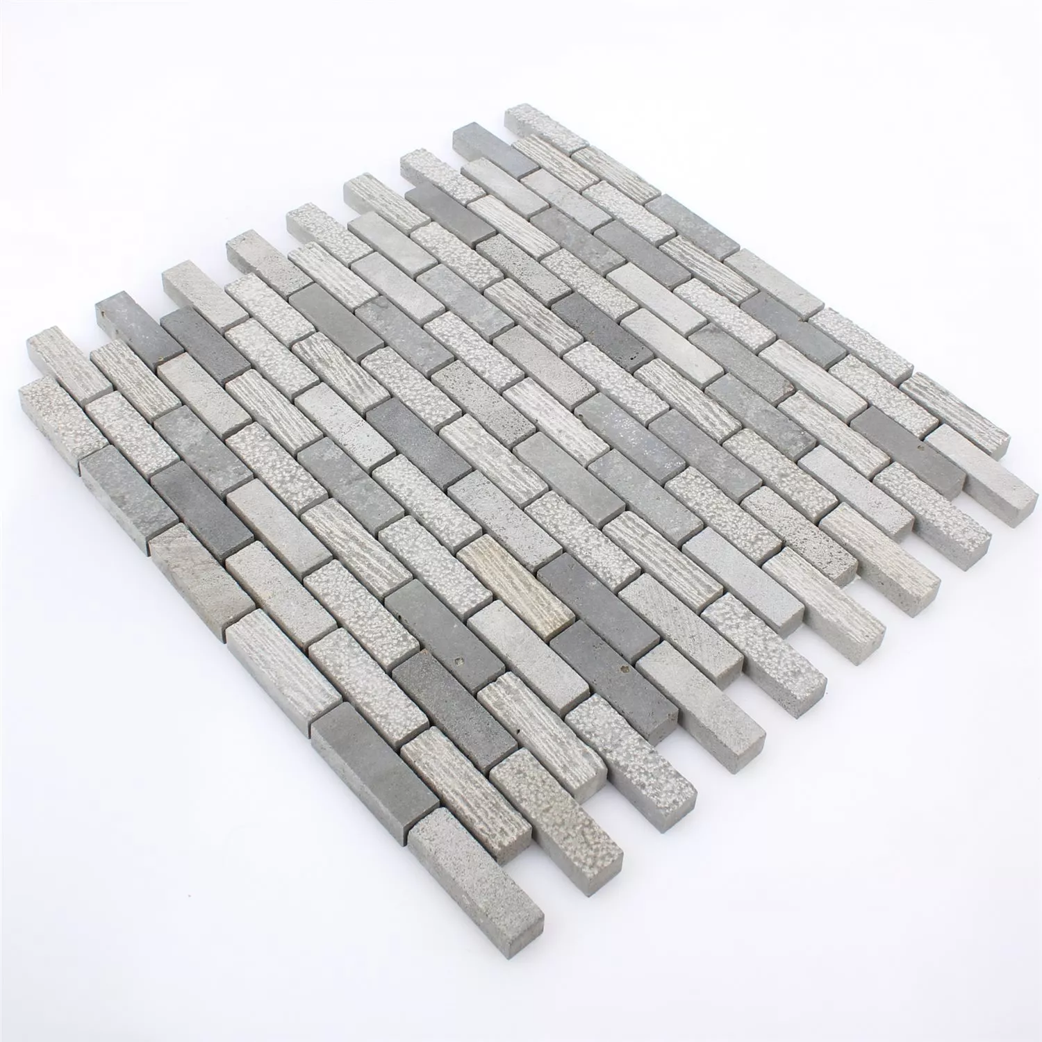 Mosaikfliesen Daimon Stein Carving Mix Cement Grey