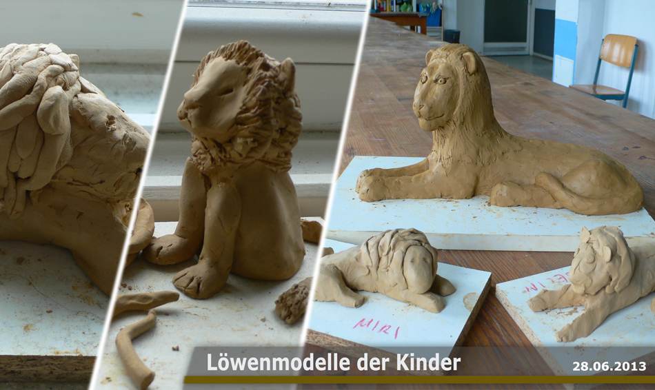 Löwenmodelle der Kinder