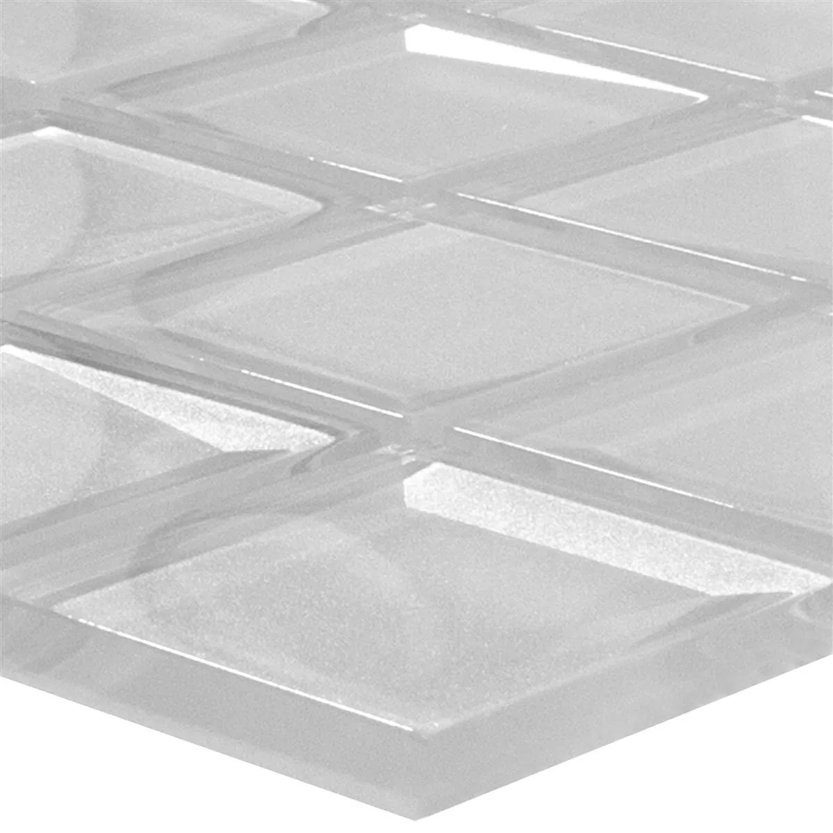 Glasmosaik Fliesen Venedig 3D Silber Glasmosaik Fliesen Venedig 3D Silber