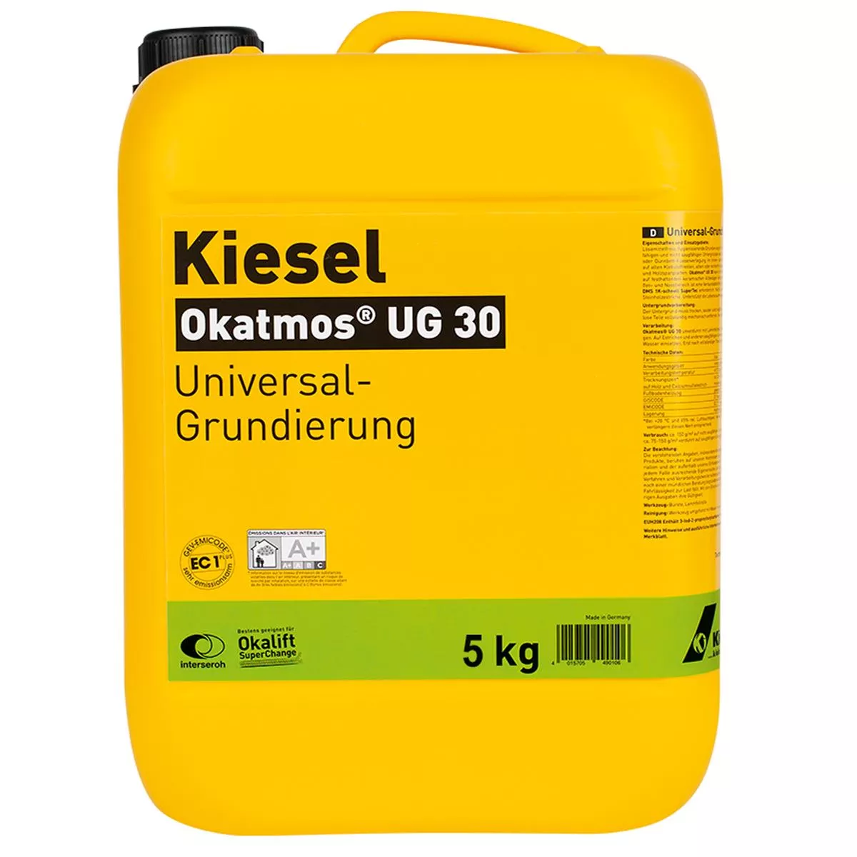 Universal Grundierung Kiesel Okatmos UG 30 Blau 5 kg