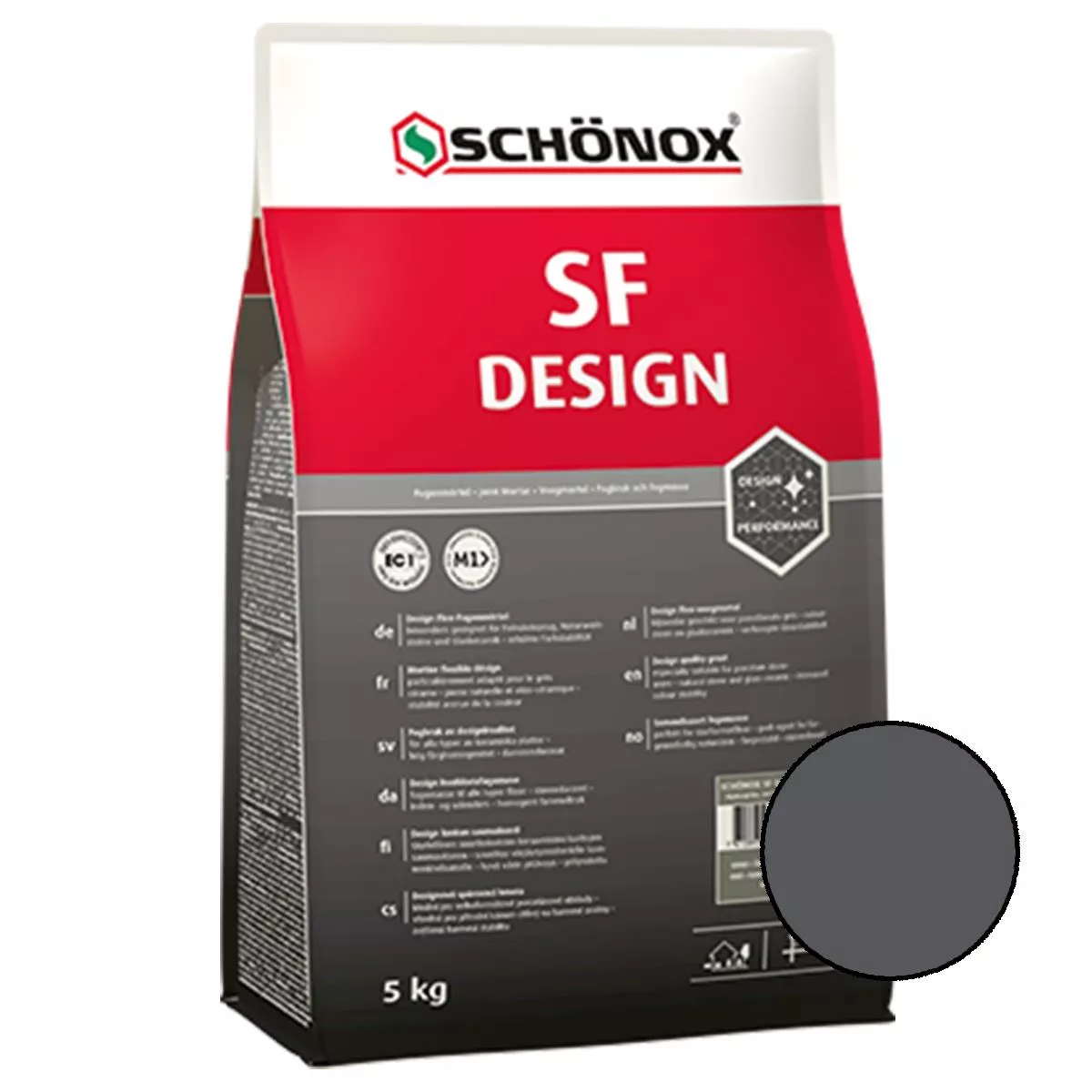 Fugenmörtel Schönox SF Design Graphit 5 Kg