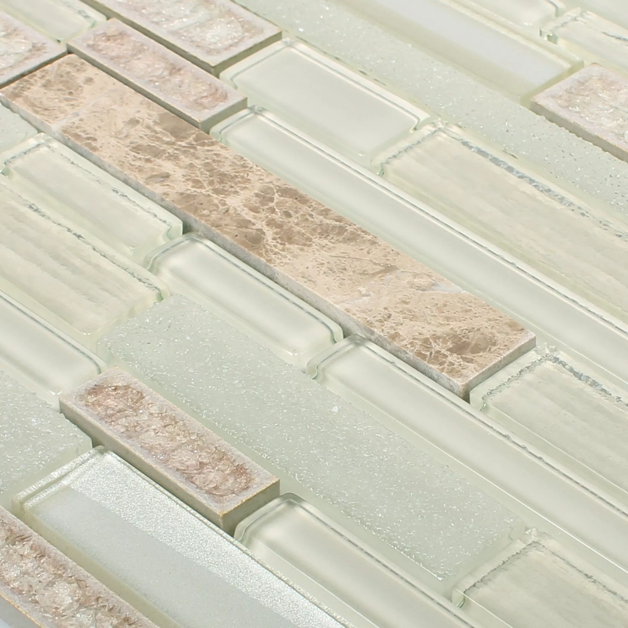 Glas Naturstein Keramik Mosaik Kozan Beige