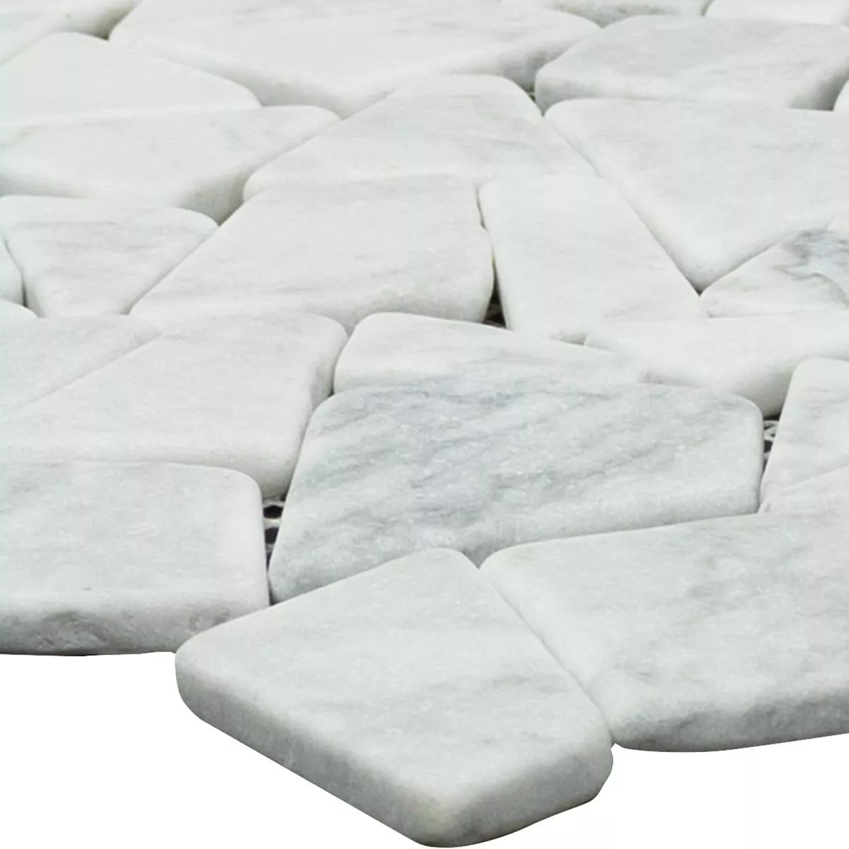 Marmor Bruch Mosaikfliesen Mareblu Carrara Weiss