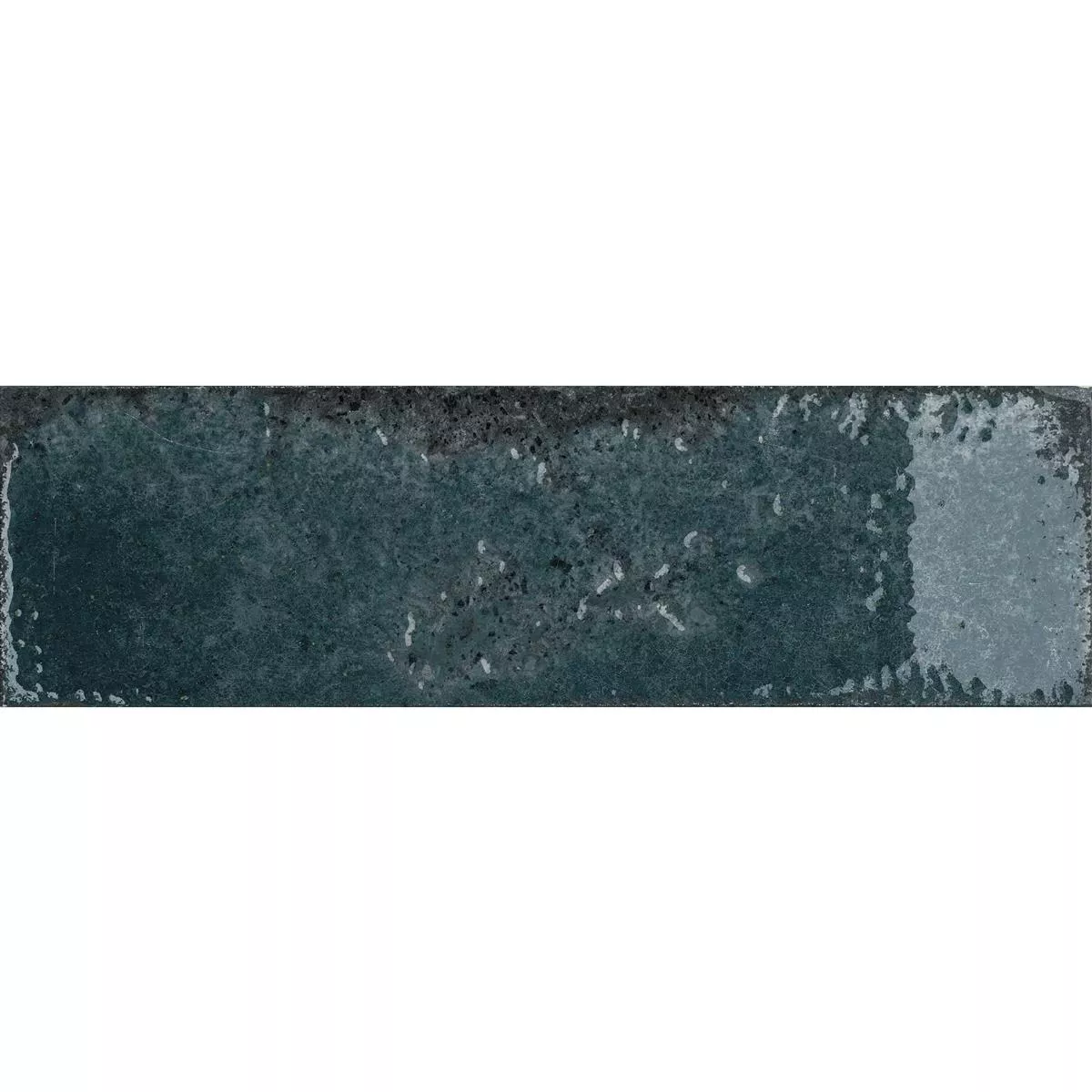 Wandfliesen Lara Glänzend Gewellt 10x30cm Blau