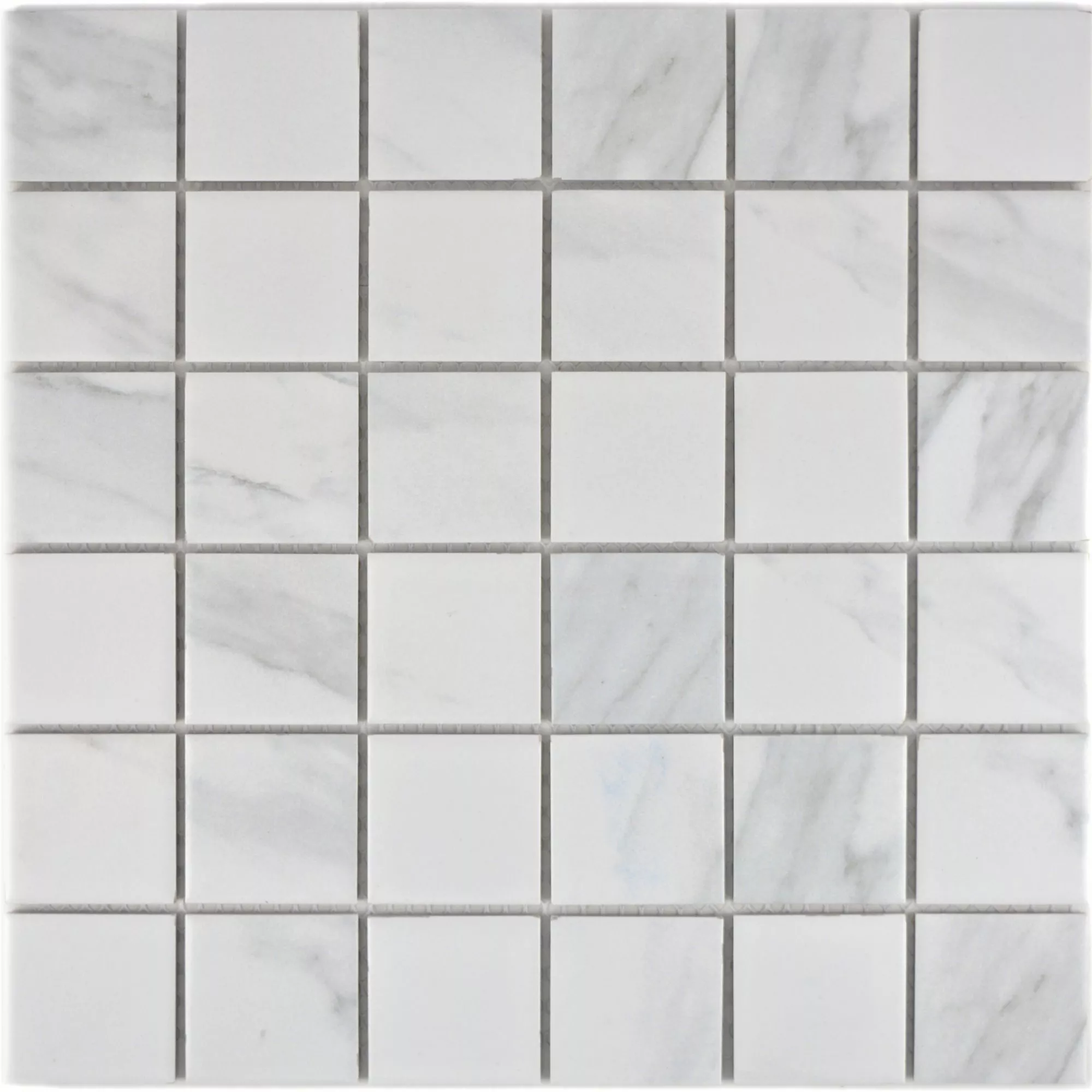 Keramik Mosaikfliesen Zyrus Carrara Quadrat 48