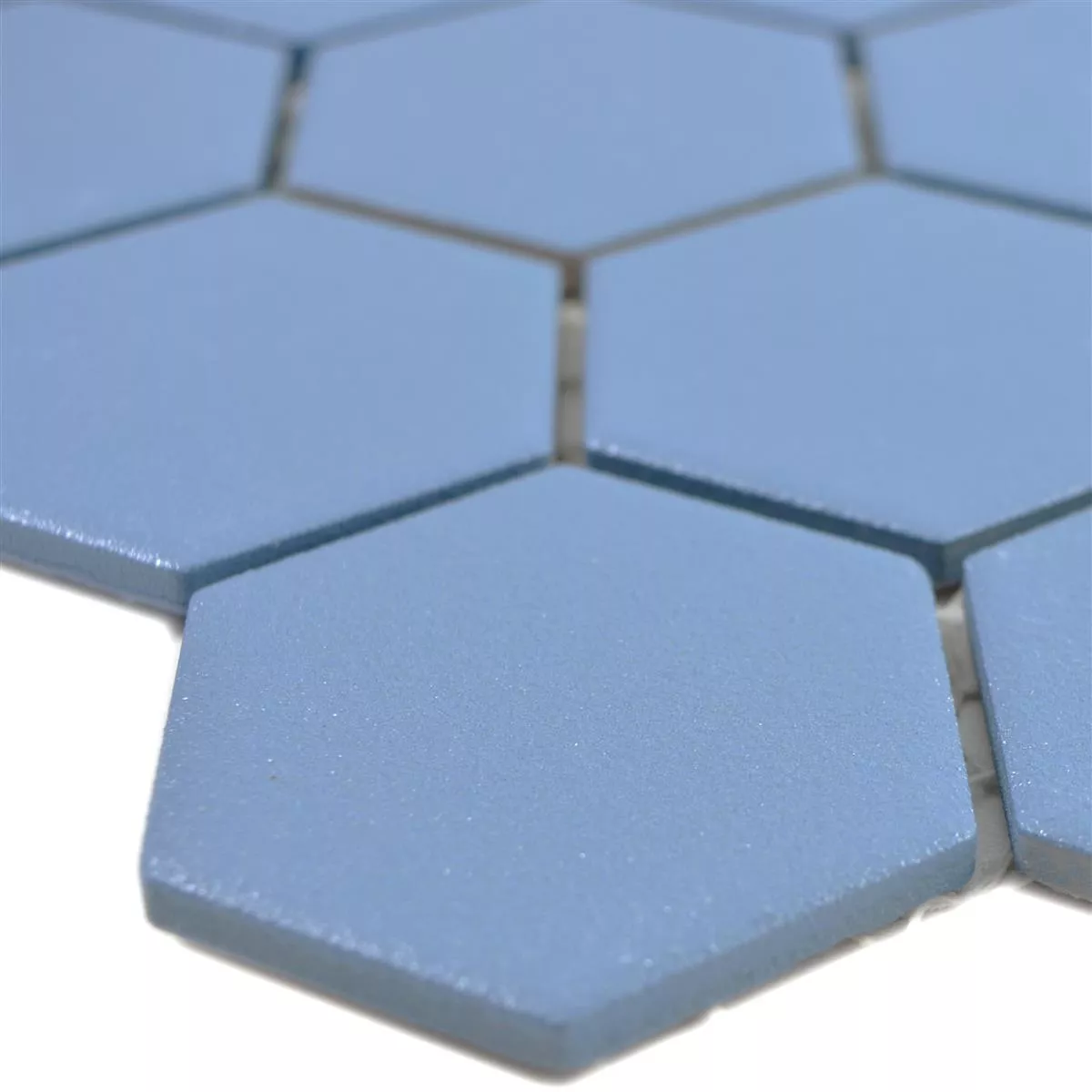 Keramikmosaik Bismarck R10B Hexagon Blau H51