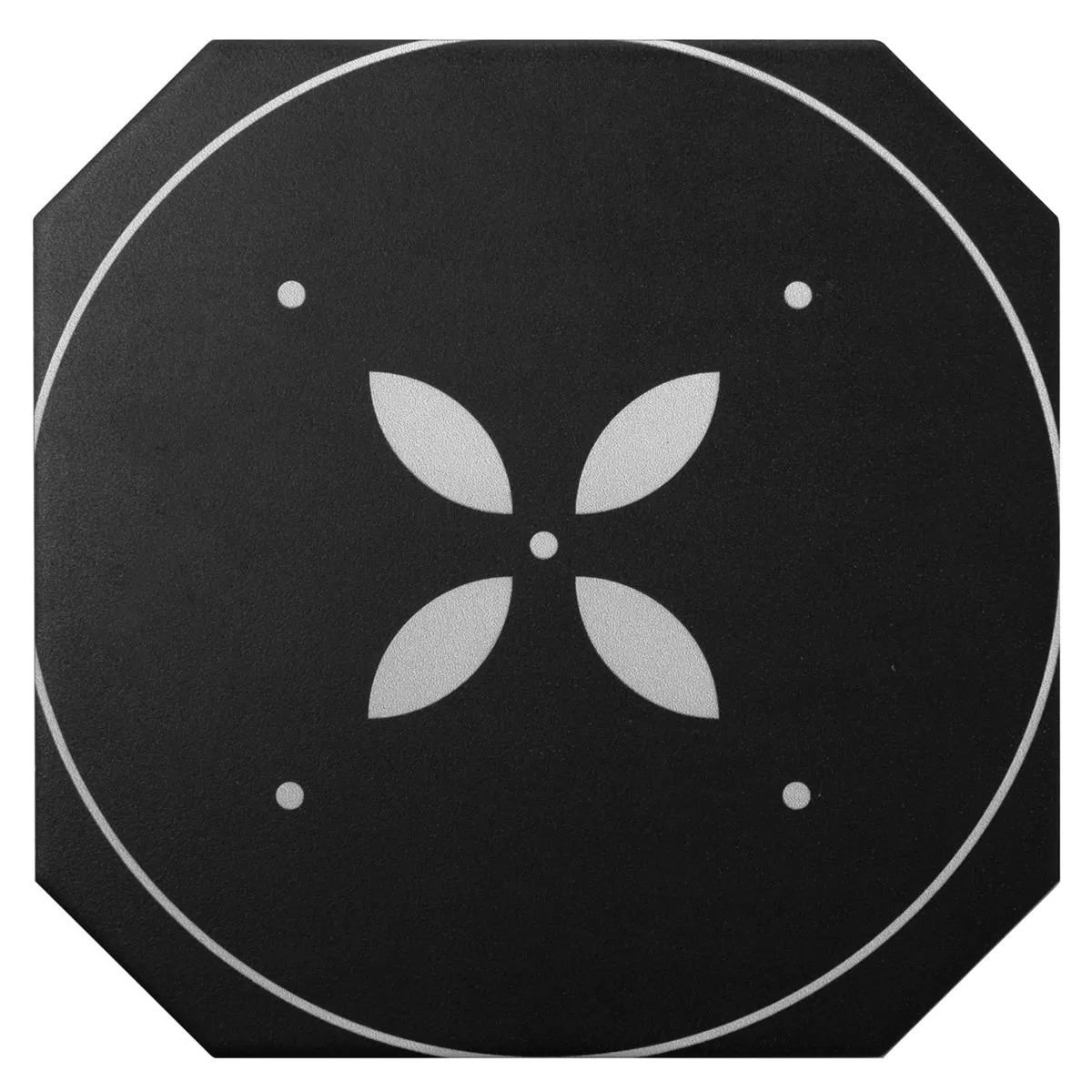Stengods Plattor Genexia Svart Vit Decor 2 Oktogon 20x20cm Stengods Plattor Genexia Svart Vit Decor 2 Oktogon 20x20cm