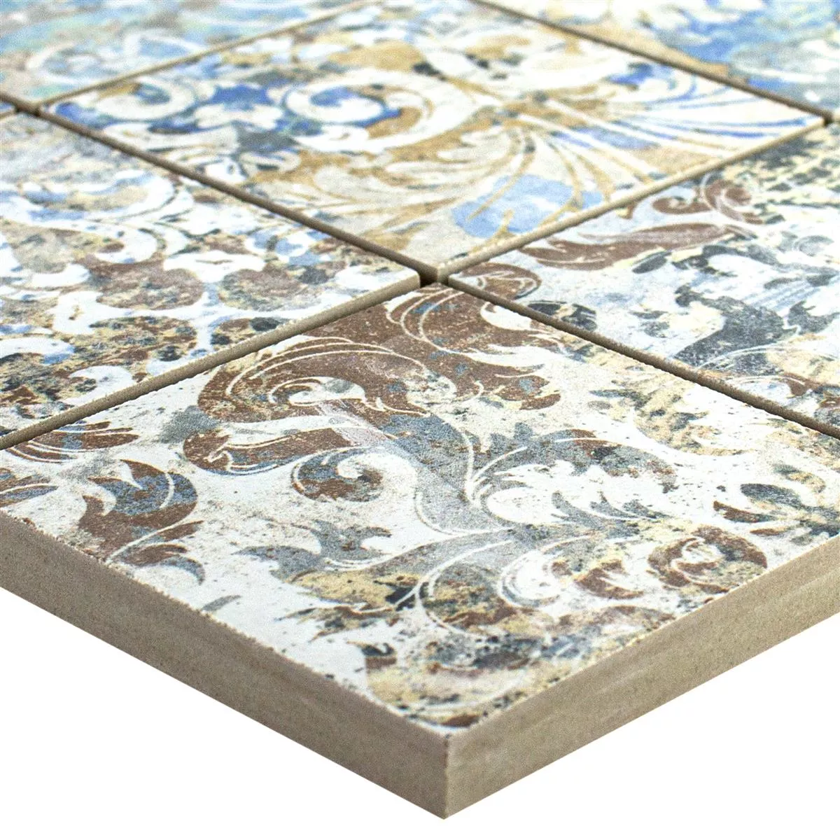 Keramikmosaik Plattor Patchwork Färgrik 71x71mm Keramikmosaik Plattor Patchwork Färgrik 71x71mm