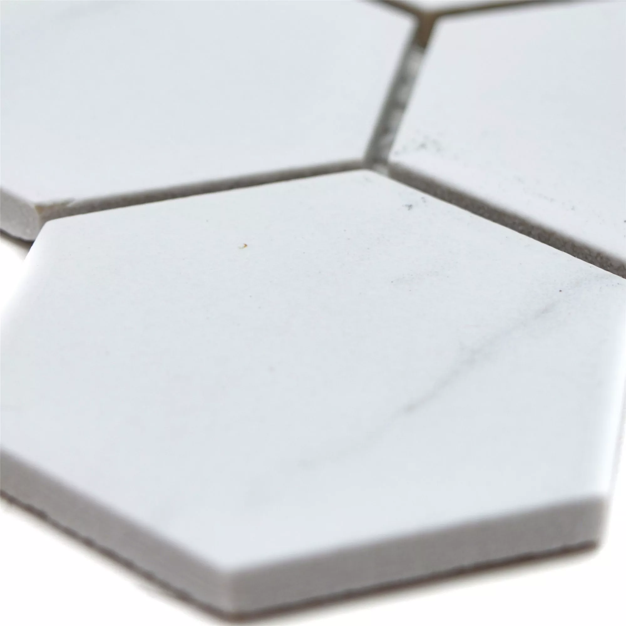 Keramik Mosaikfliesen Zyrus Carrara Hexagon 51