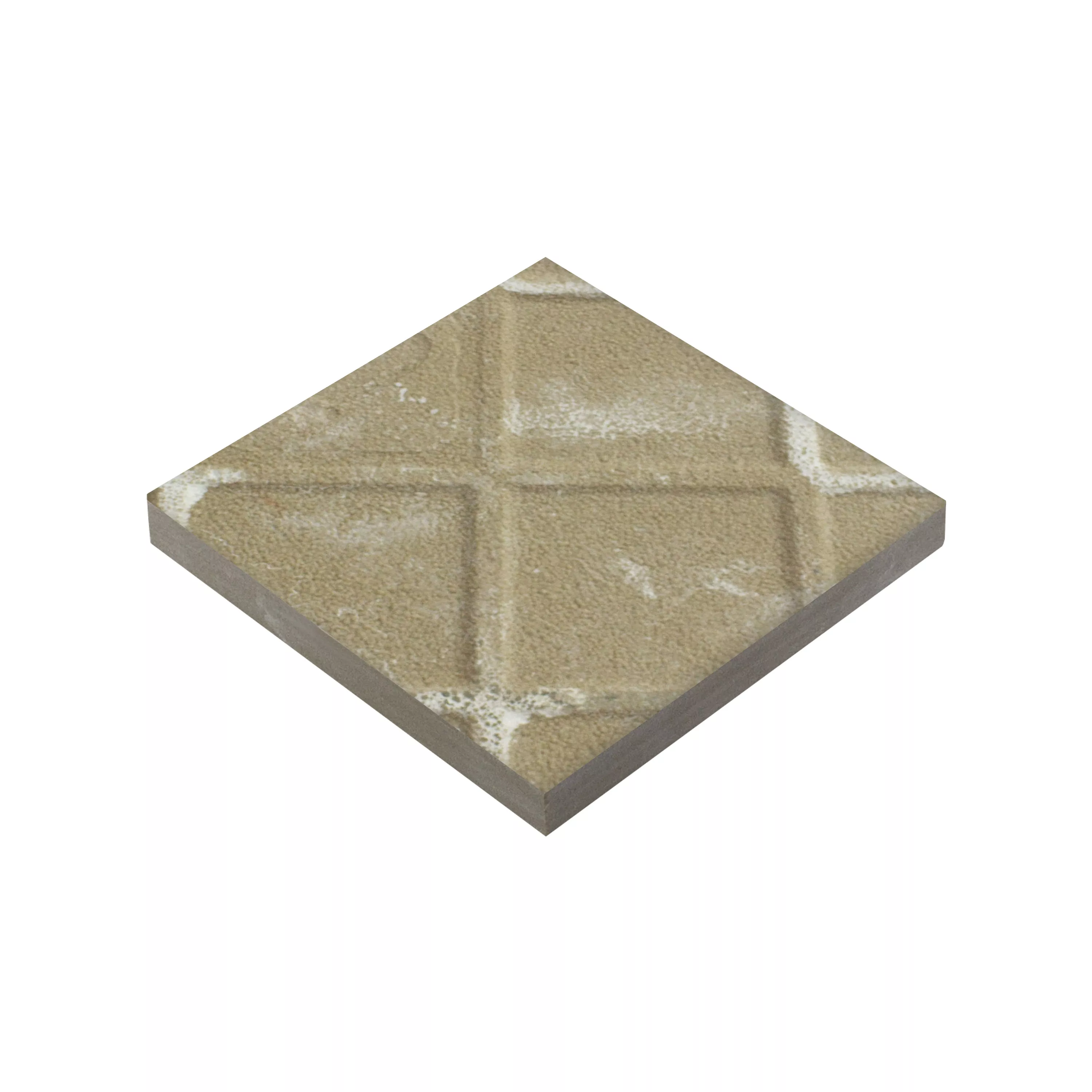 Feinsteinzeug Fliesen Genexia Decor Beige Einleger 4,6x4,6cm