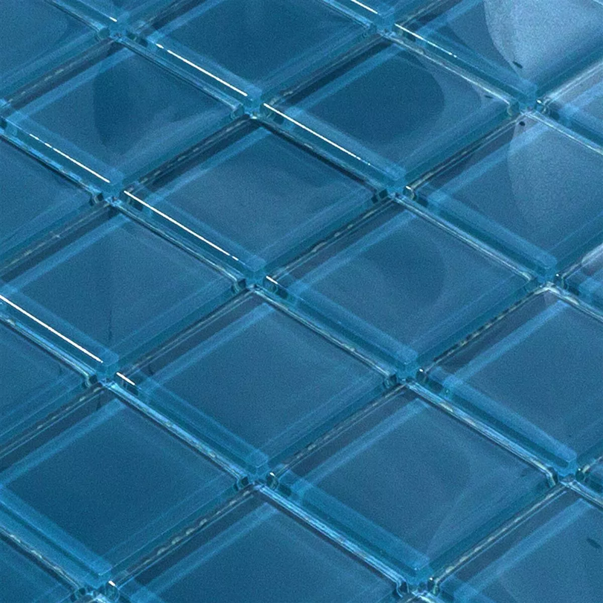 Glasmosaik Fliesen Melmore Blau