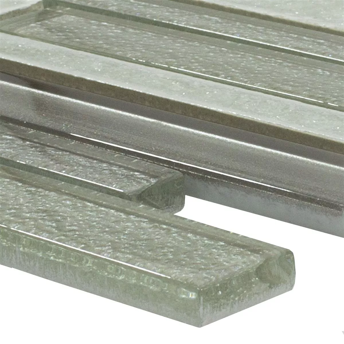Glas Natursten Mosaik Kristall Springs Brick Vit Glas Natursten Mosaik Kristall Springs Brick Vit