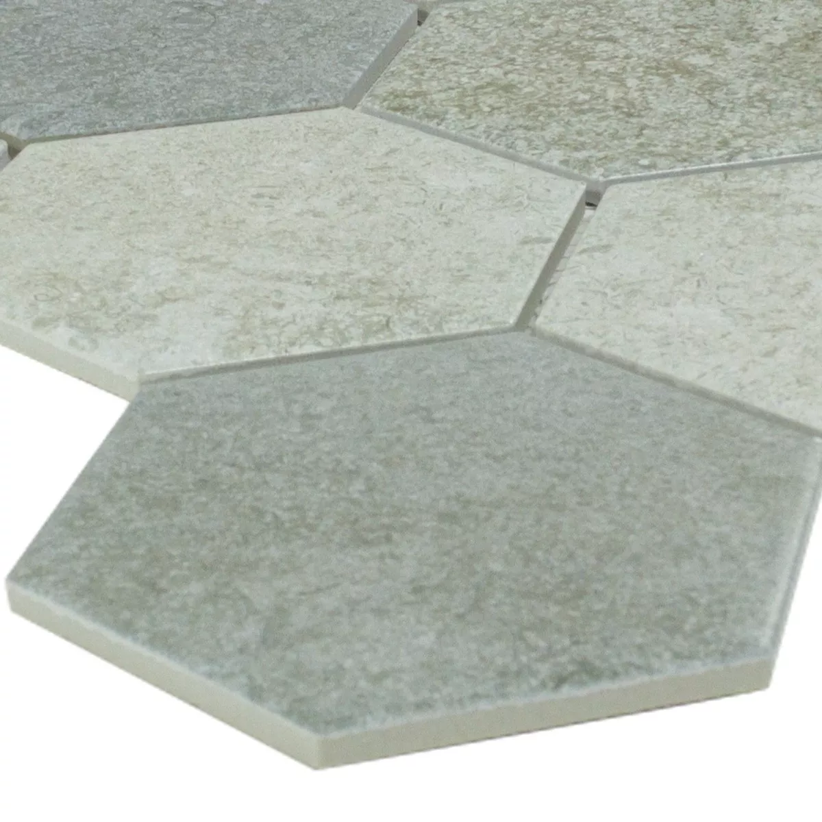 Muster Keramik Mosaikfliesen Hanoi Hexagon Grau Muster Keramik Mosaikfliesen Hanoi Hexagon Grau