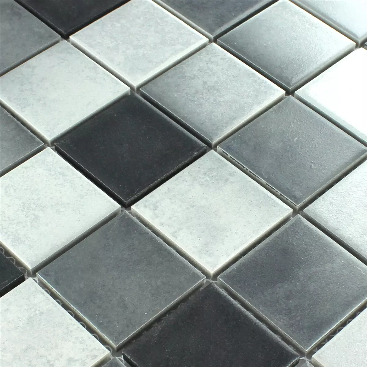 Mosaikfliesen Keramik Rutschhemmend Grau Mix