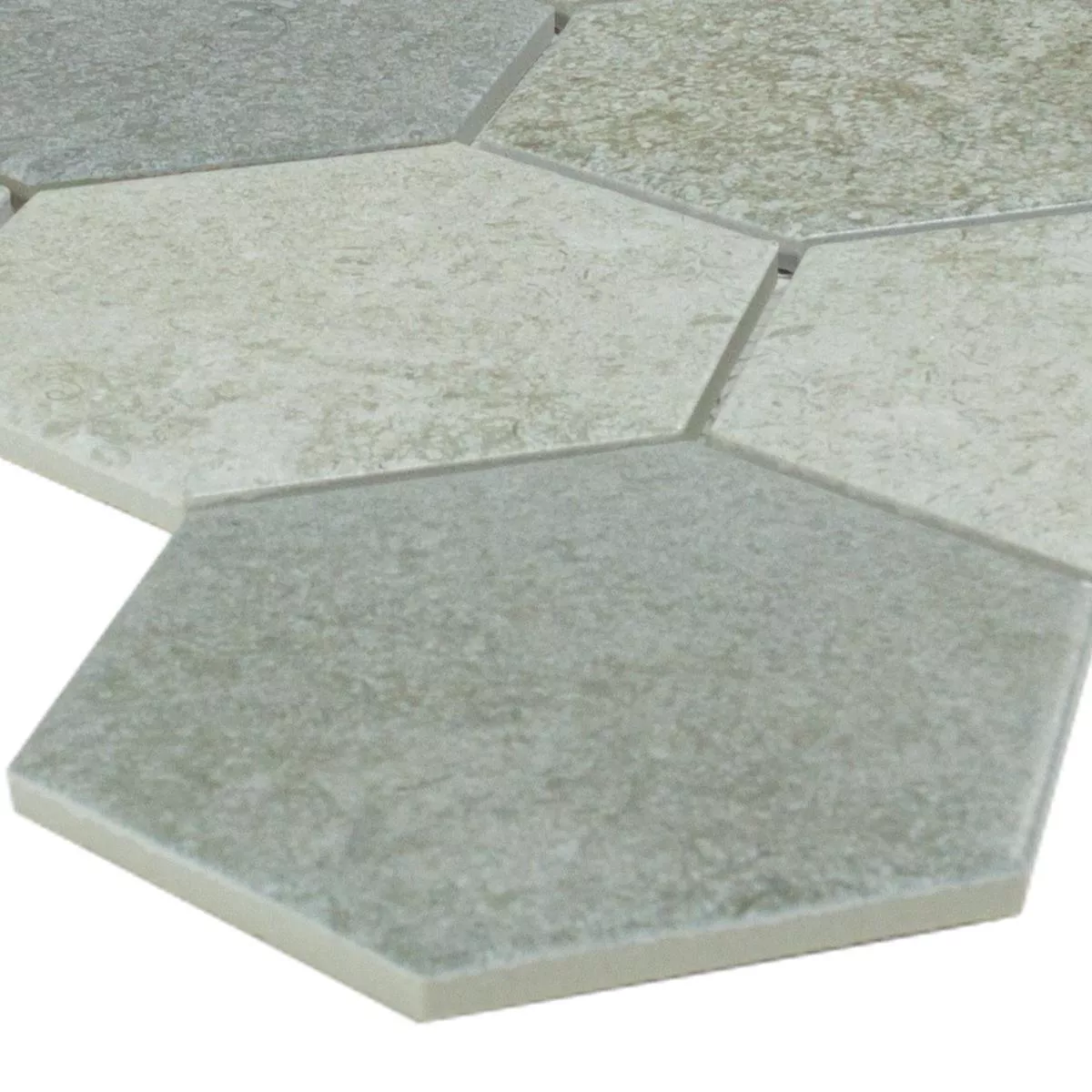 Keramik Mosaikfliesen Hanoi Hexagon Grau Keramik Mosaikfliesen Hanoi Hexagon Grau