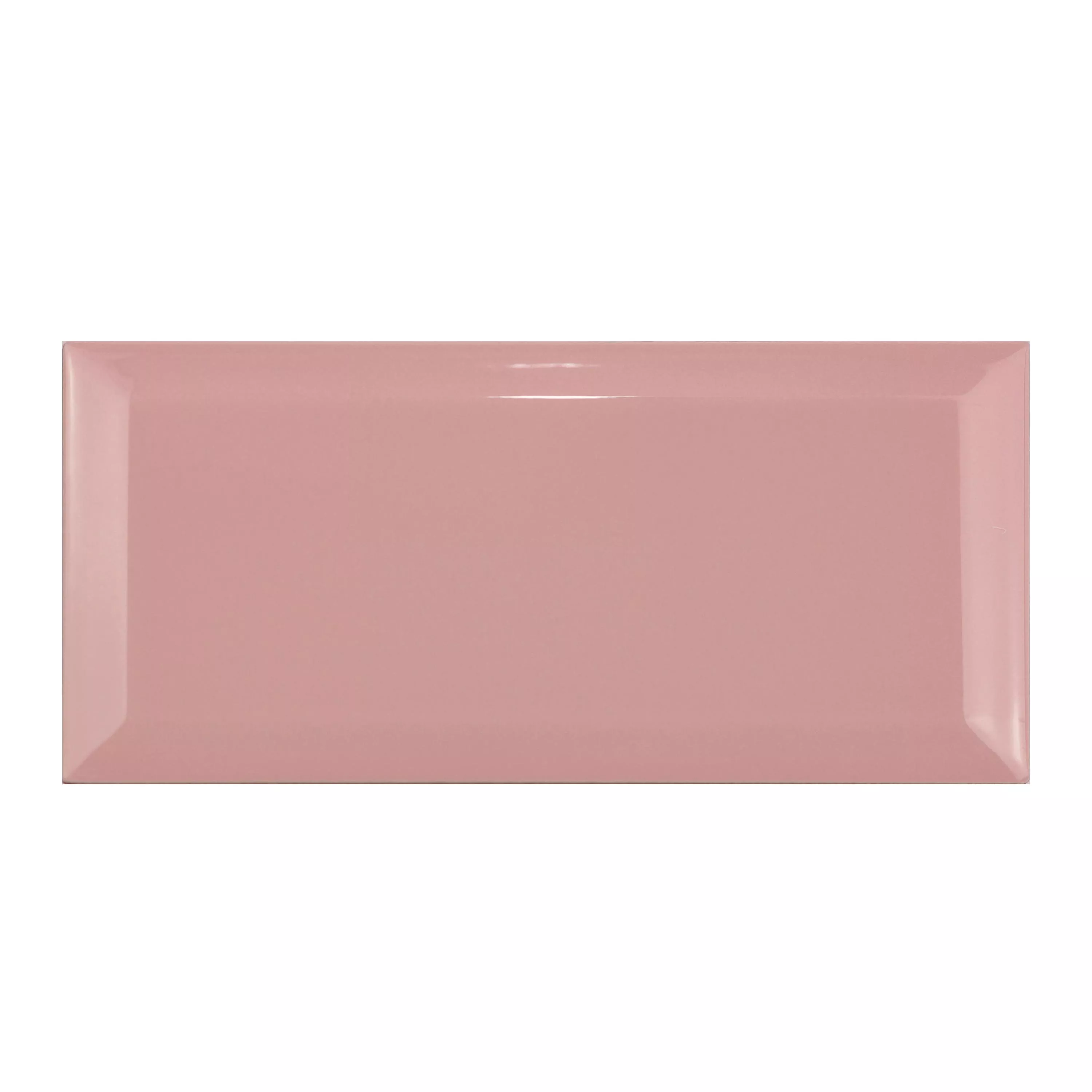 Metro Wandfliesen Brasilia Facette 7,5x15x0,7cm Rosa Palo Metro Wandfliesen Brasilia Facette 7,5x15x0,7cm Rosa Palo