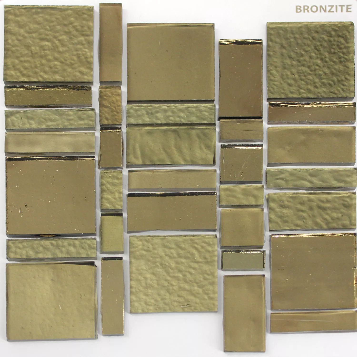 Glas Fliesen Trend Recycling Mosaik Liberty Bronzite