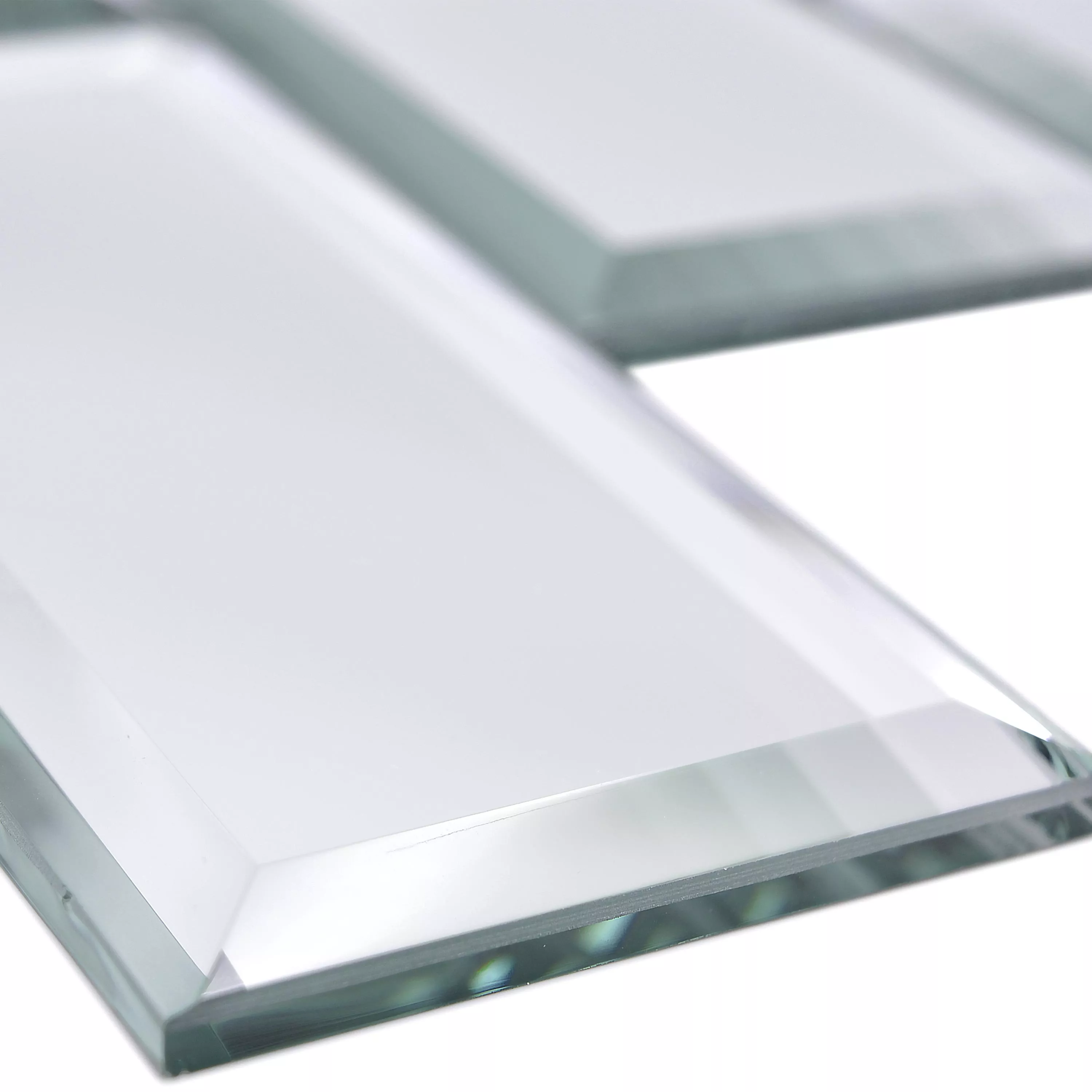 Spiegel Metro Mosaik Fliesen Reflexion Rechteck 73