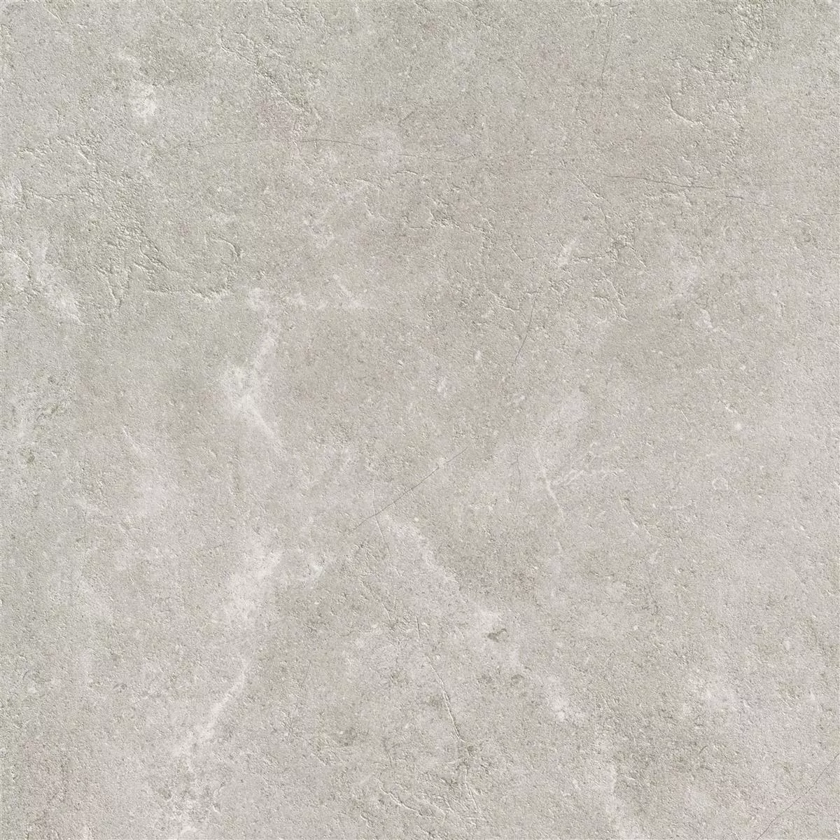 Muster von Bodenfliese Bangui Steinoptik 60x60cm Grau