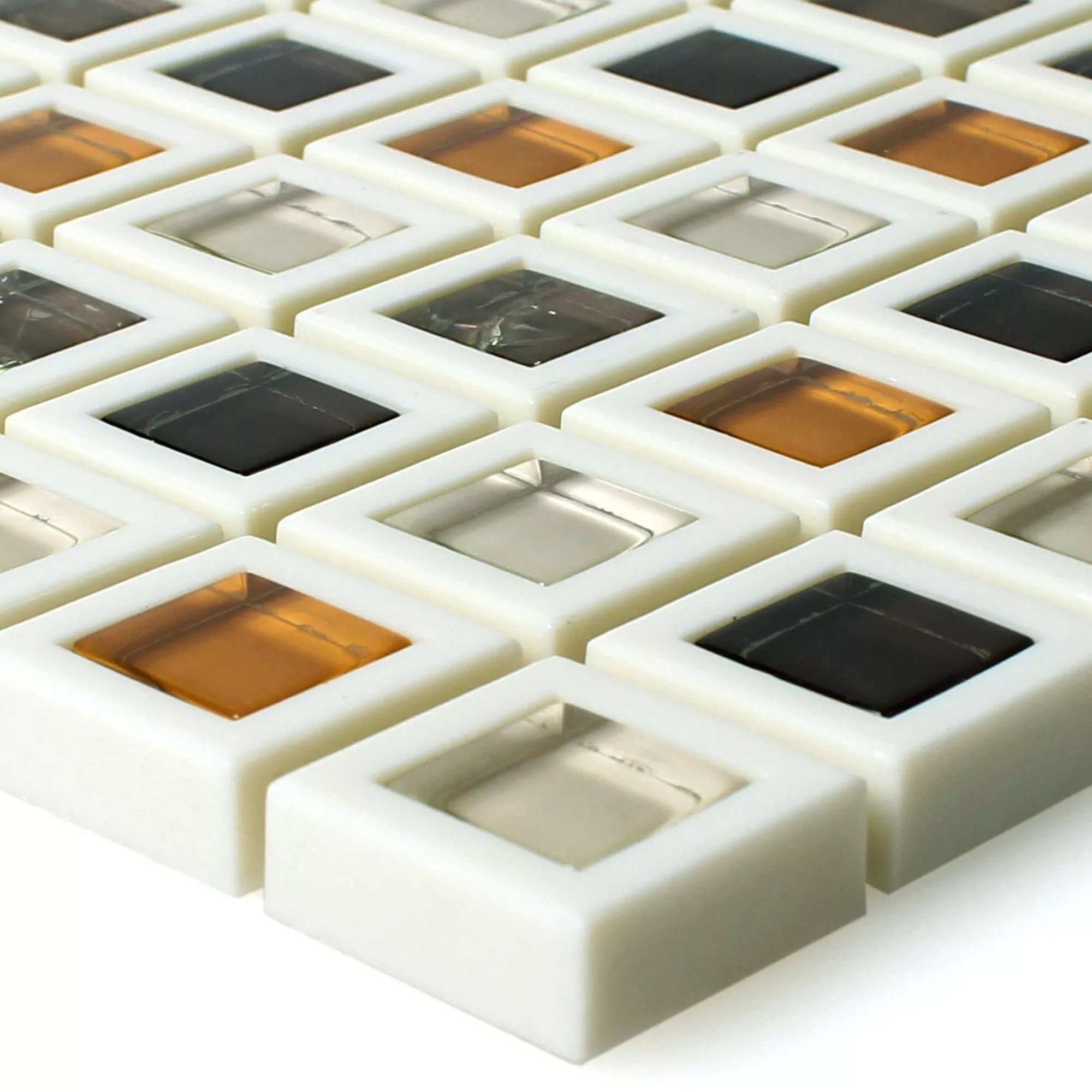 Glas Plast Mosaik Anatolia Brun Glas Plast Mosaik Anatolia Brun