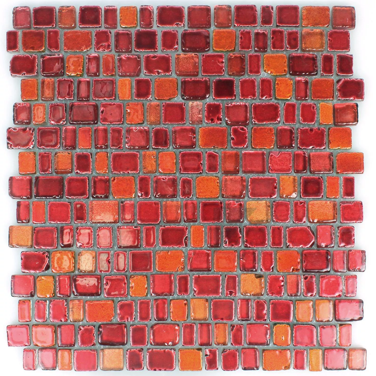 Mosaikfliesen Glas Roxy Rotorange