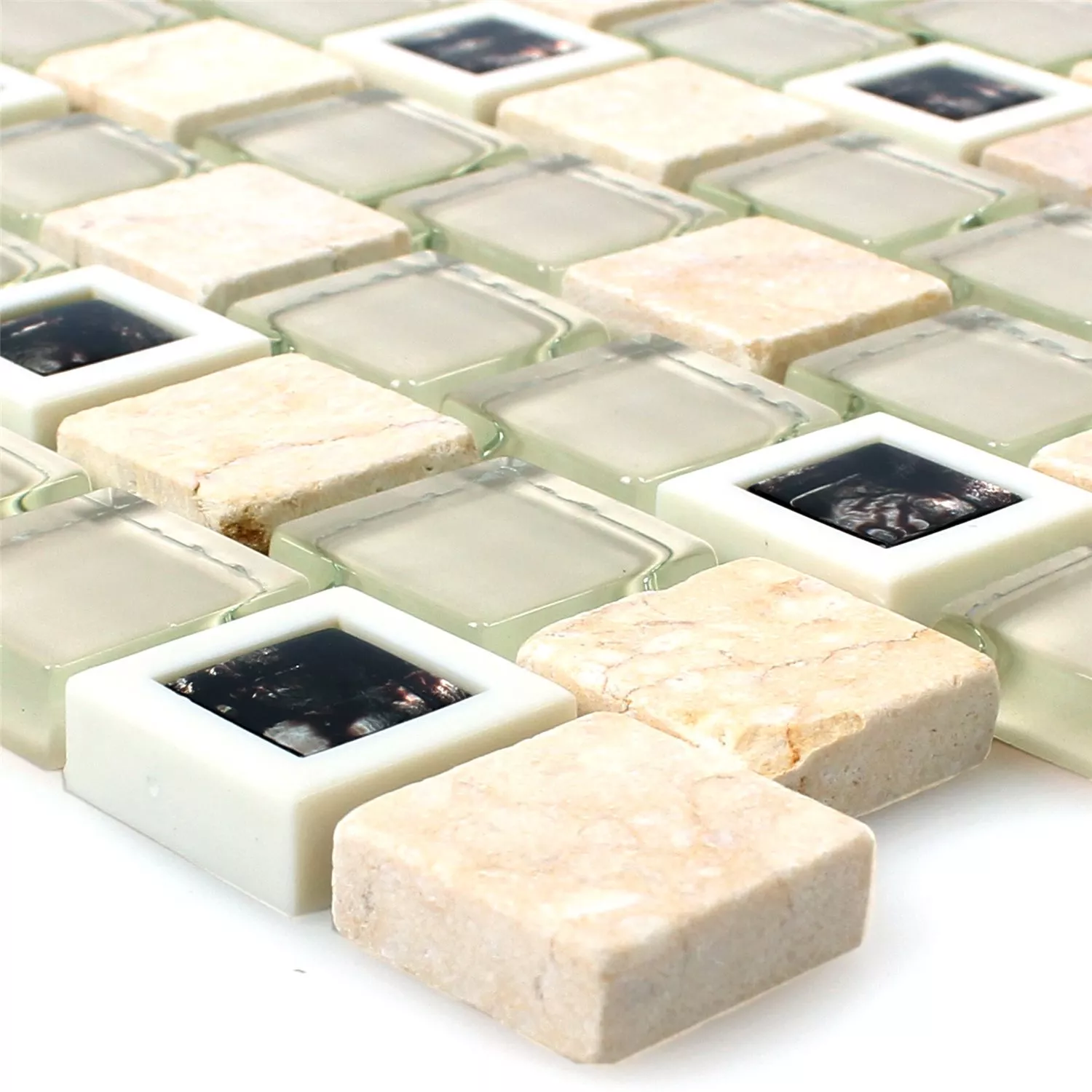 Glas Plast Natursten Mosaik Historico Beige Mix Glas Plast Natursten Mosaik Historico Beige Mix