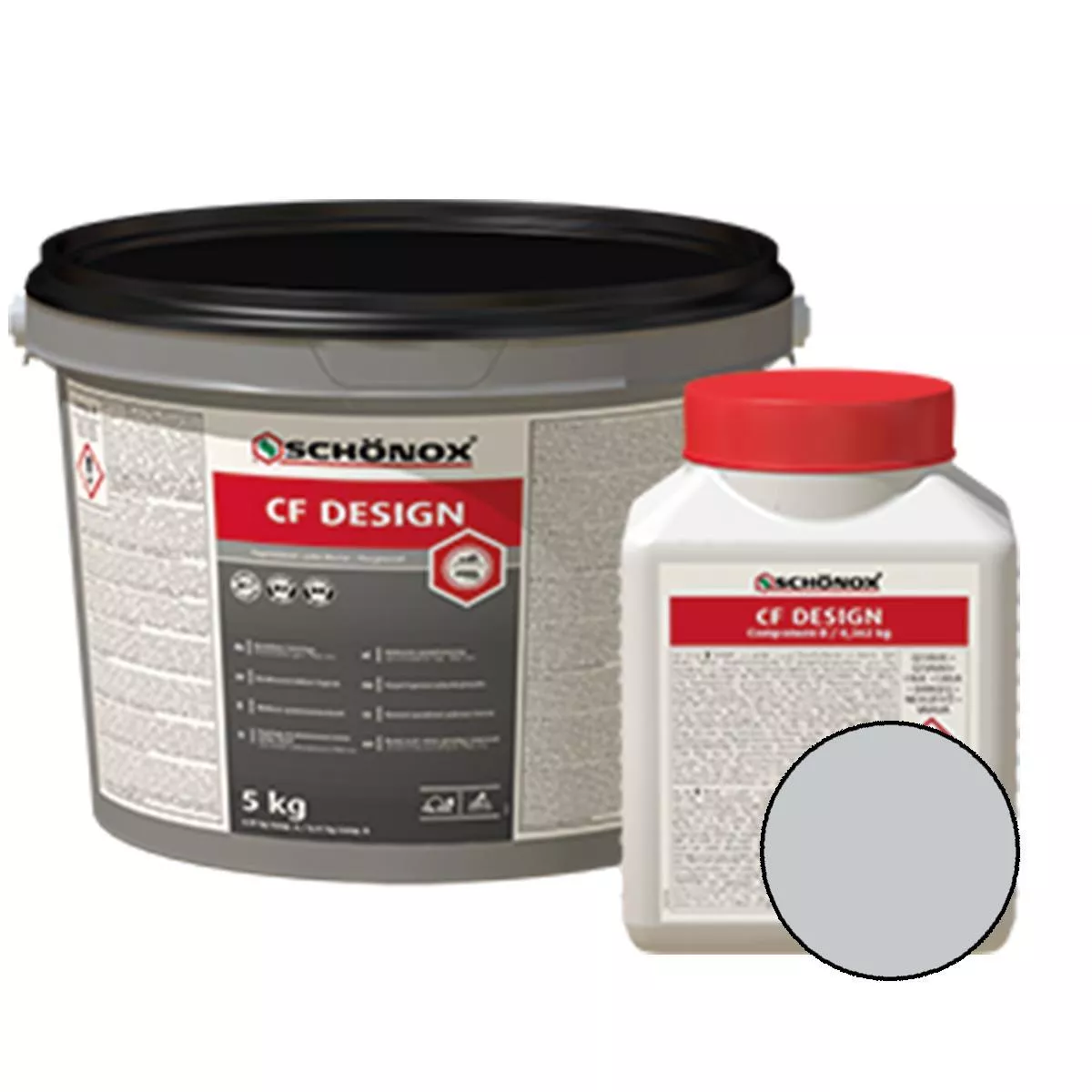 Grout Schönox CF Design Epoxiharts Colorfuge Silver Grå 5 kg Grout Schönox CF Design Epoxiharts Colorfuge Silver Grå 5 kg