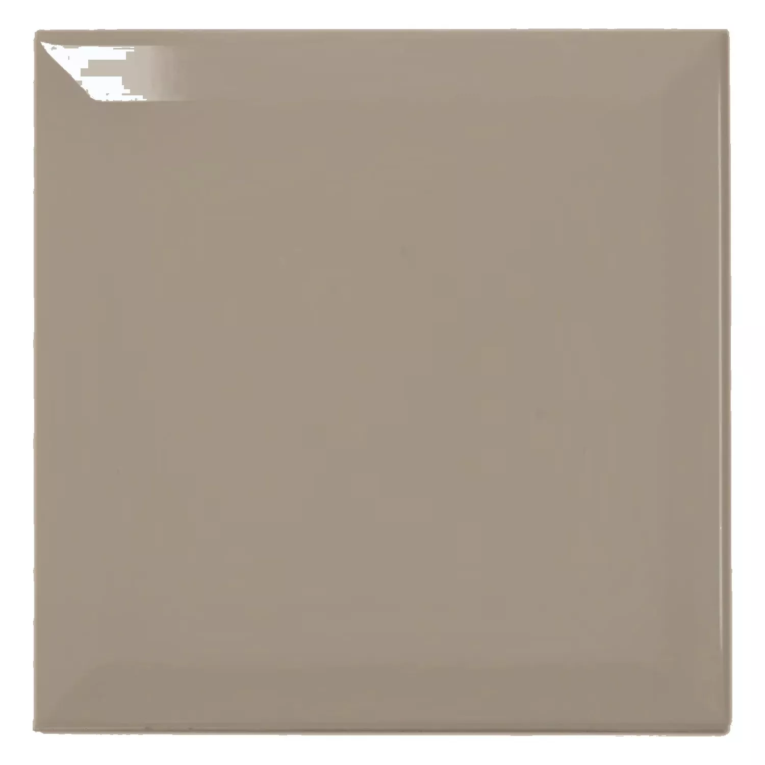 Metrofliese Braun Glänzend 15x15 cm Facette Eris Mink