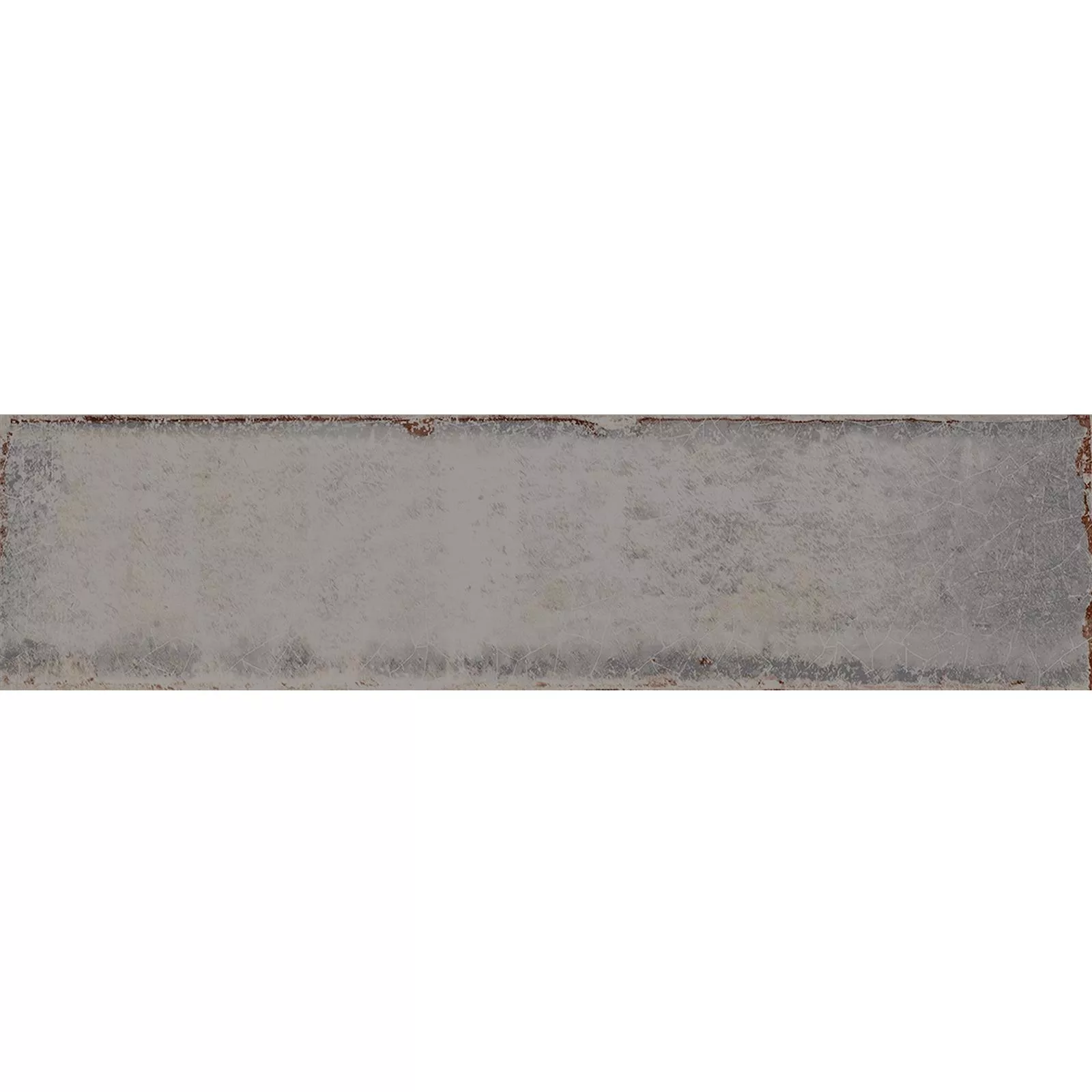Wandfliesen Maestro Gewellt Glänzend Grau 7,5x30cm