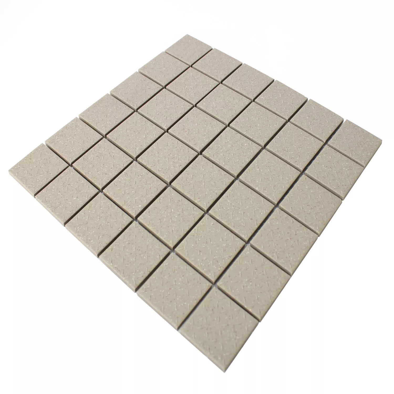 Mosaikfliesen Keramik Beige Gespenkelt Matt R11