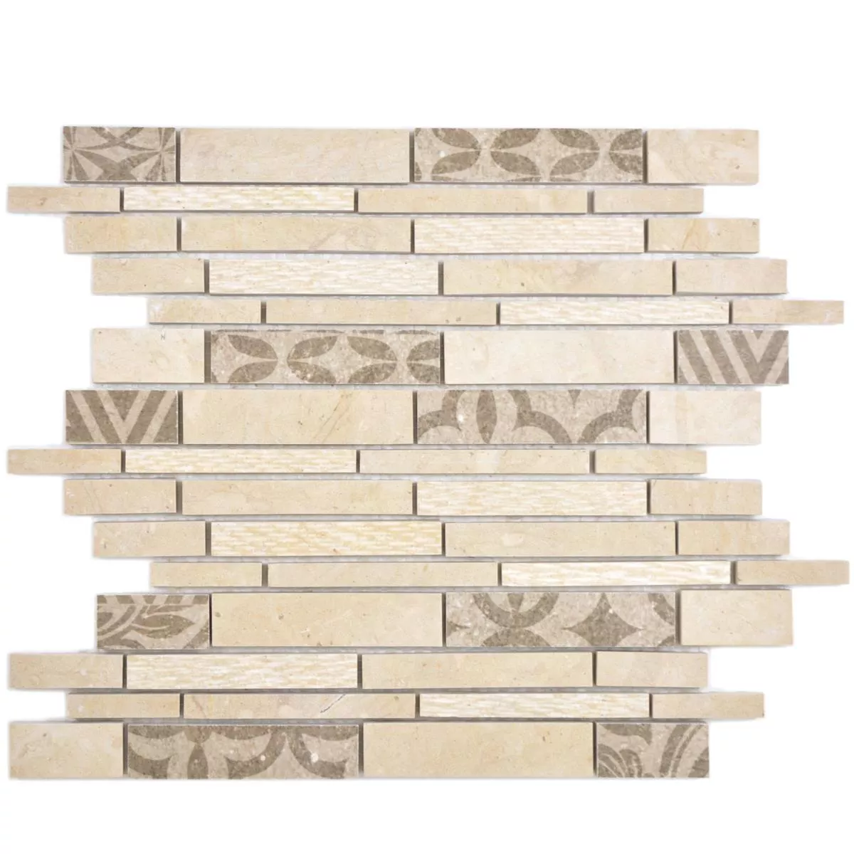 Keramik Mosaikfliesen Mythos Stäbchen Beige